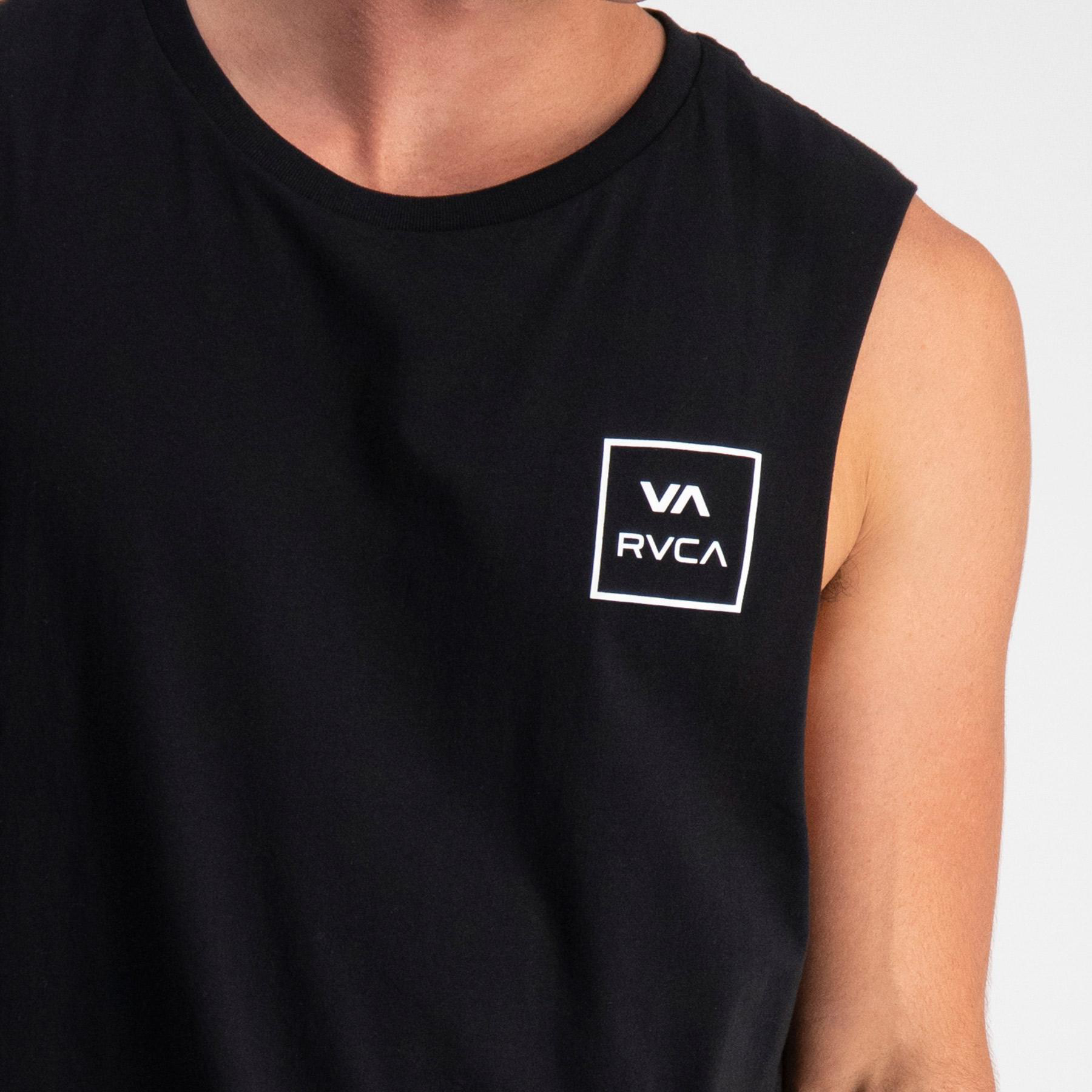 Shop RVCA Va All The Way Muscle Tank In Black Fast Shipping & Easy