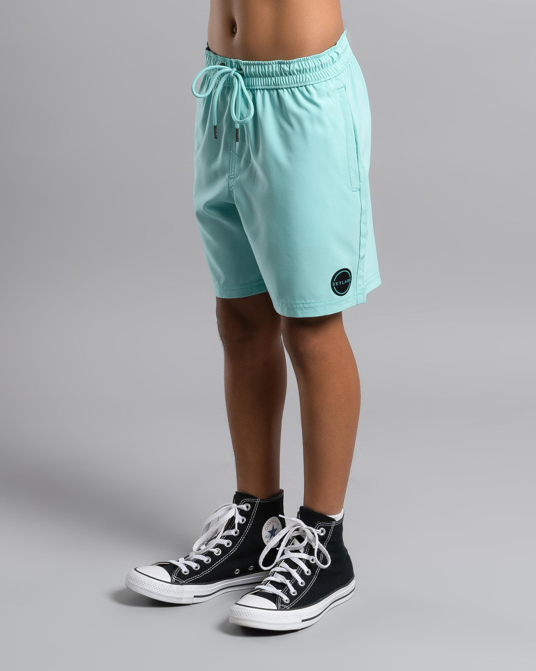 BOYS MID BOARDSHORT WITH ELASTIC WAIST 4-10 BASKED IN BAROQUE