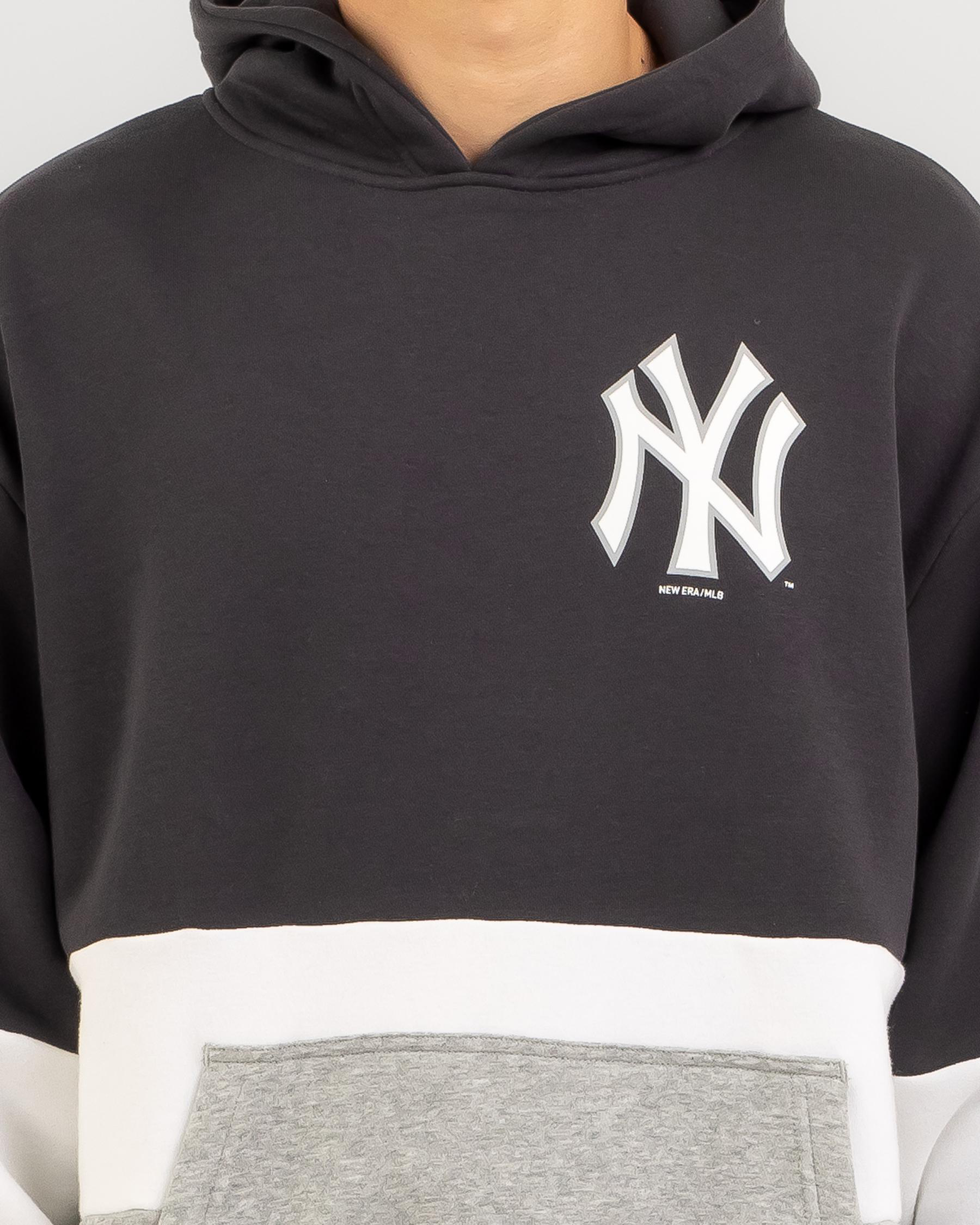 New Era New York Yankees Hoodie In Navy,white,heather Grey - Fast ...