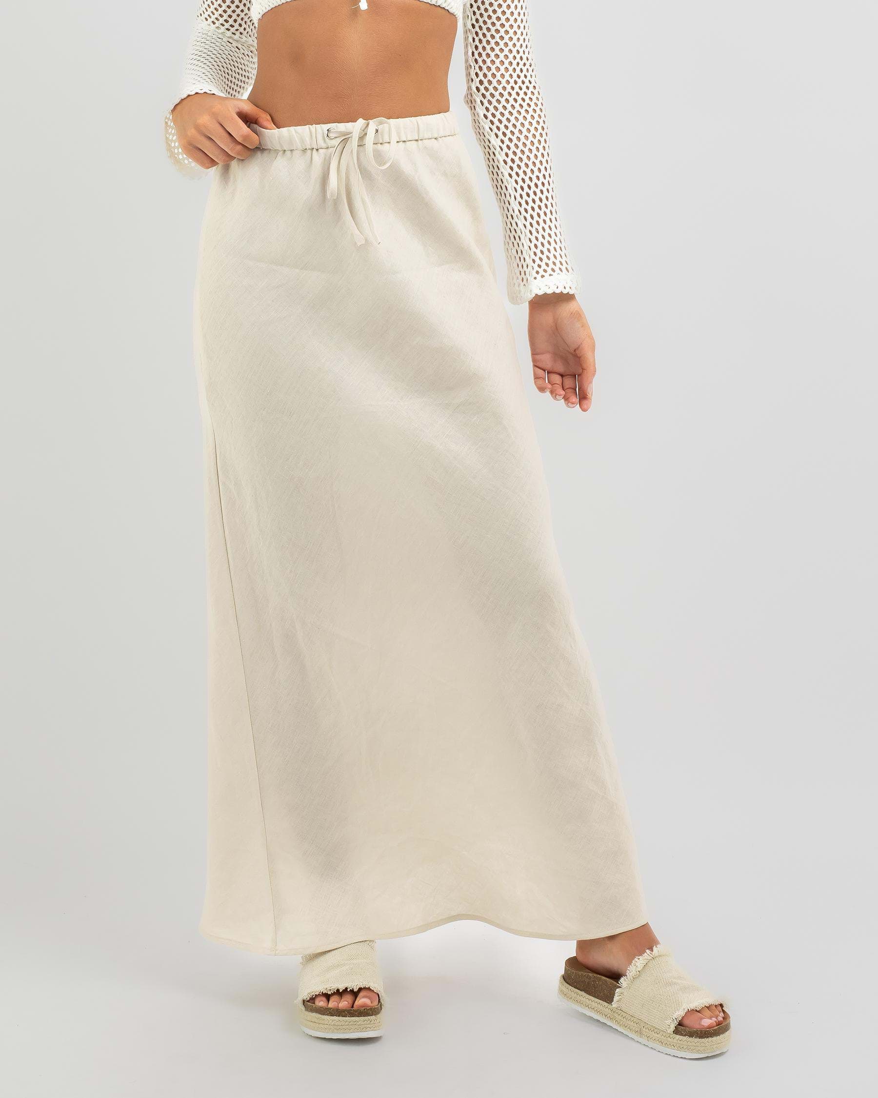 Shop Paper Heart Blair Maxi Skirt In Oatmeal - Fast Shipping & Easy ...
