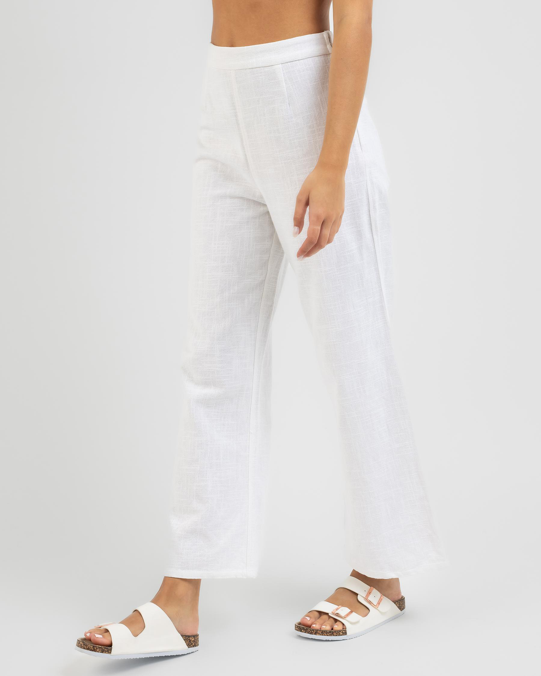 Shop Billabong On The Move Pants In White - Fast Shipping & Easy ...