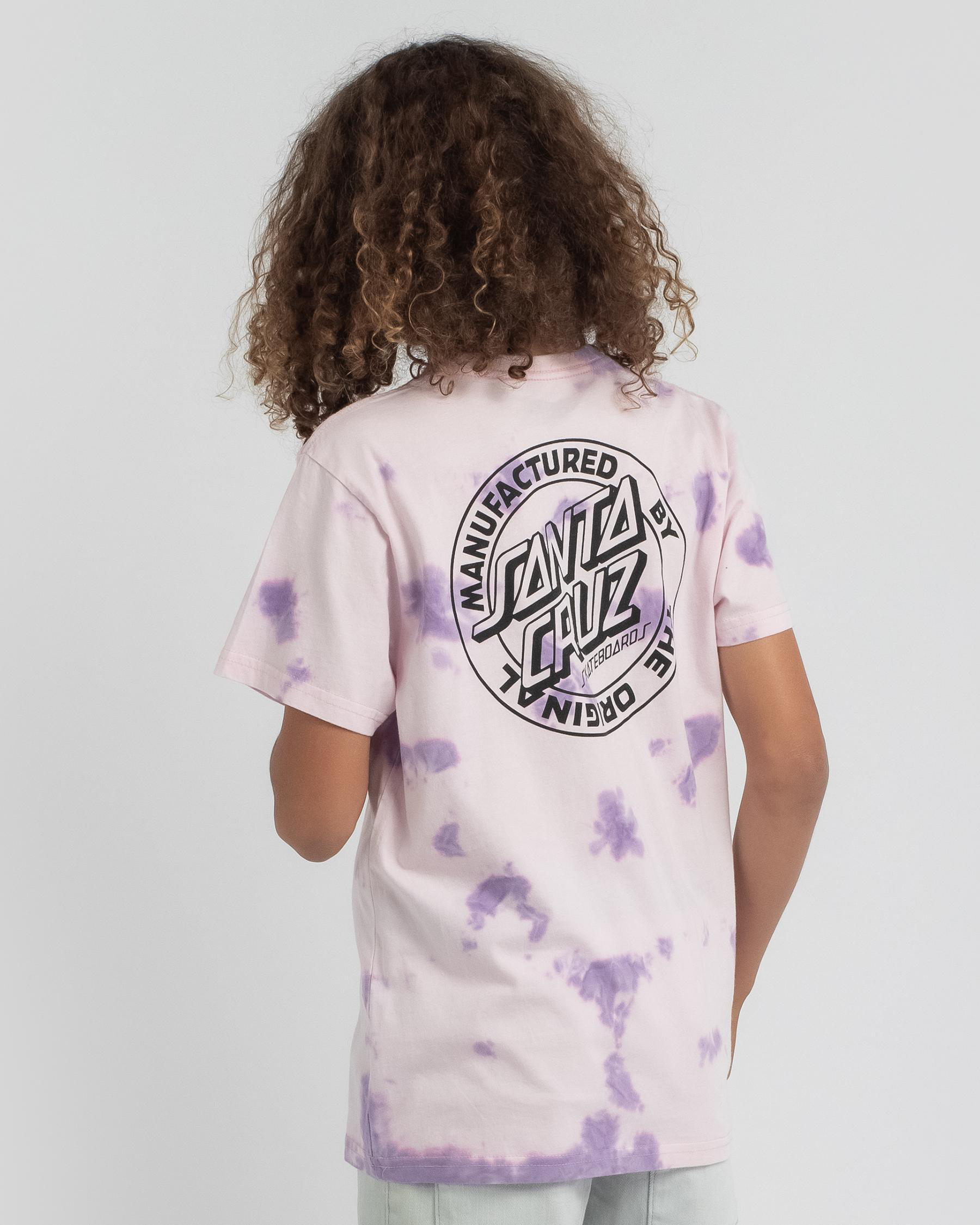 Santa Cruz Boys' MFG Dot Tie Dye T-Shirt In Violet Td - Fast Shipping ...