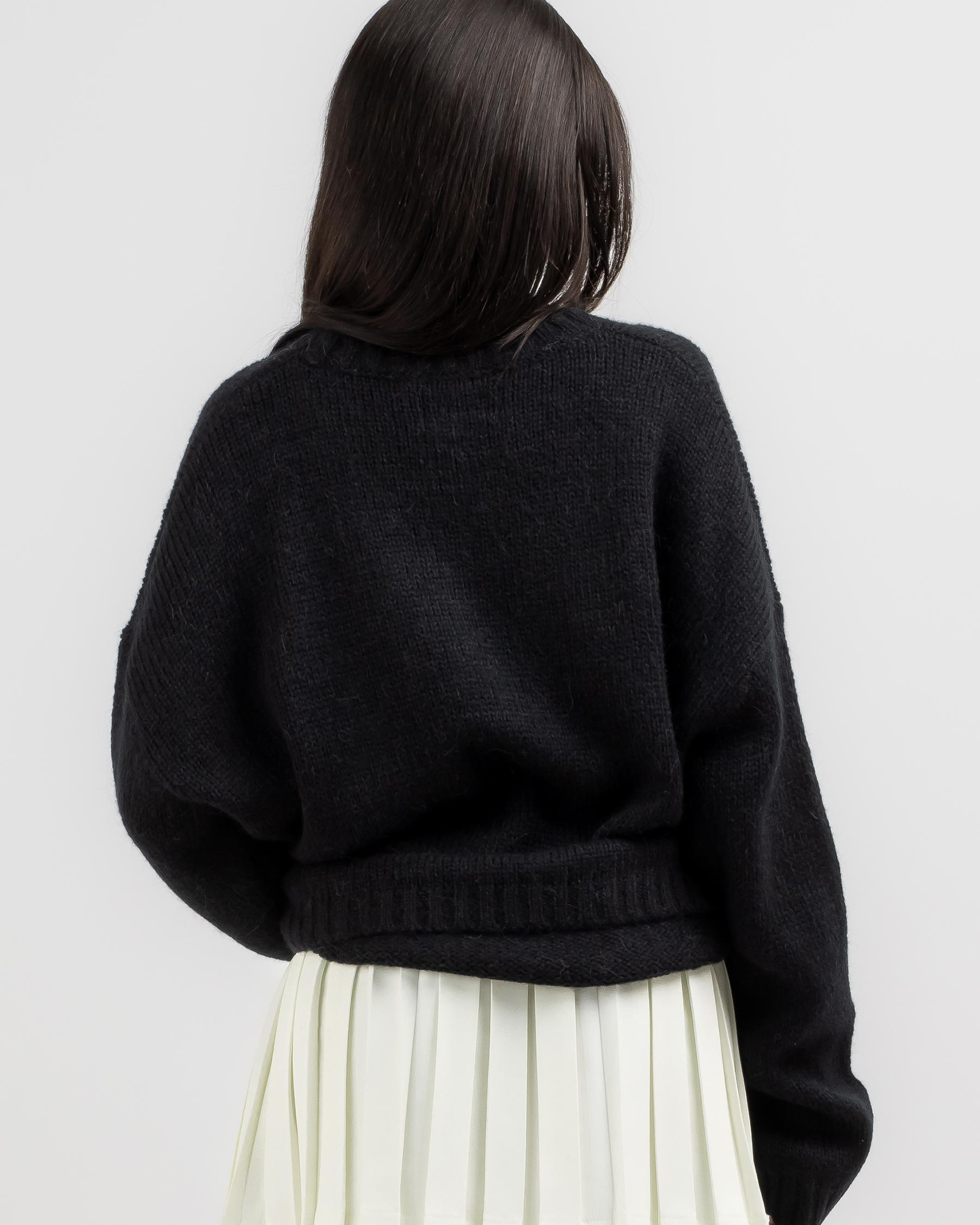 Shop Stussy Smooth Stock Knit In Black - Fast Shipping & Easy