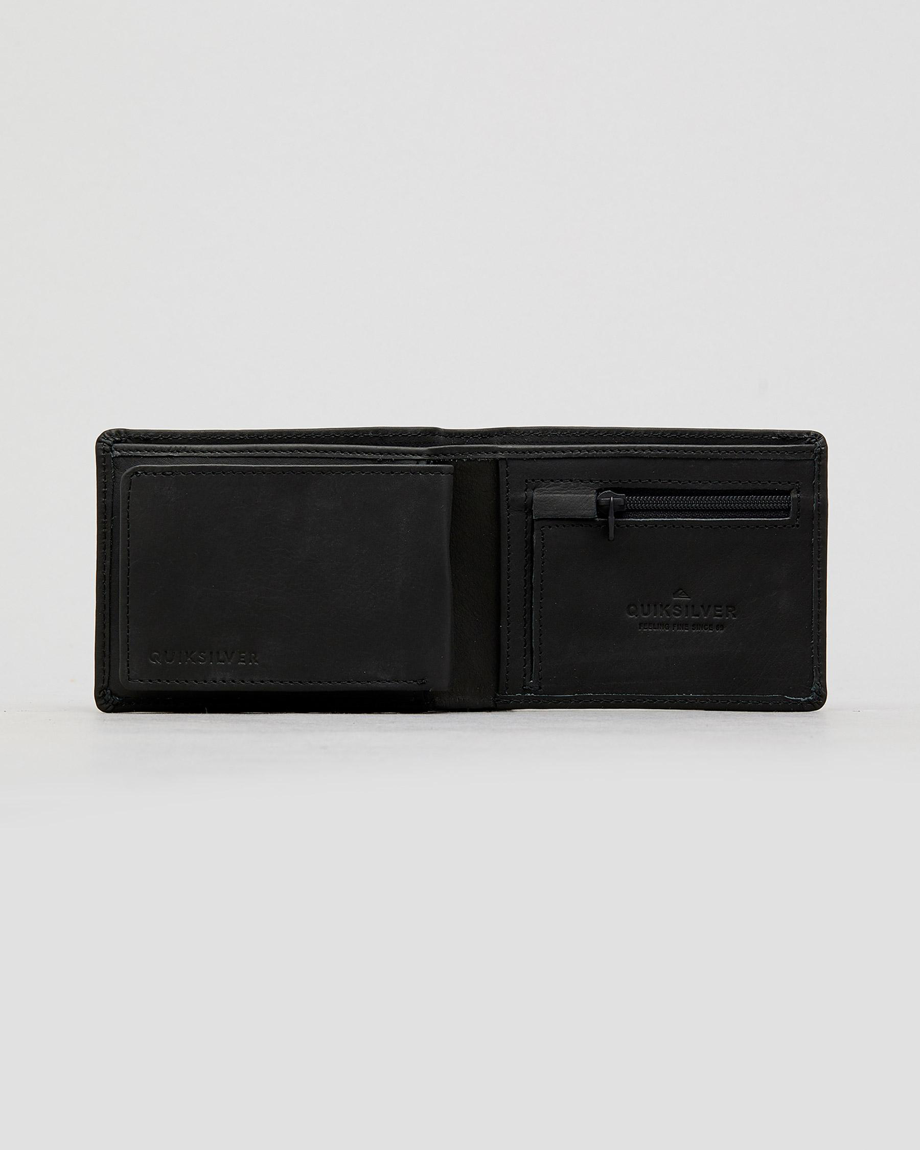 Unisilver Wallet Shop Quiksilver Gutherie Wallet In Black - Fast Shipping & Easy Returns ...