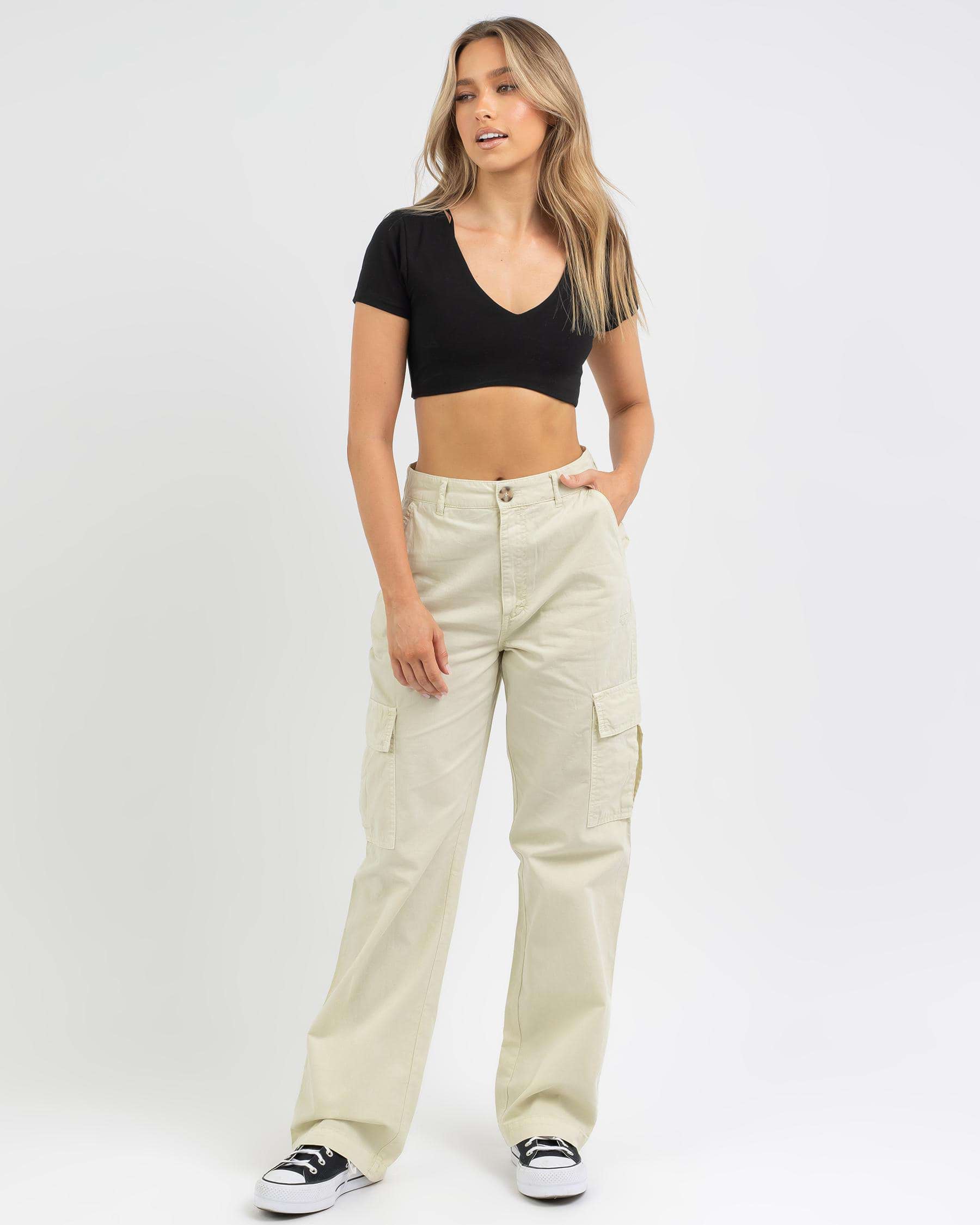 Stussy Frankie Cargo Pants In Oatmeal - Fast Shipping & Easy Returns ...