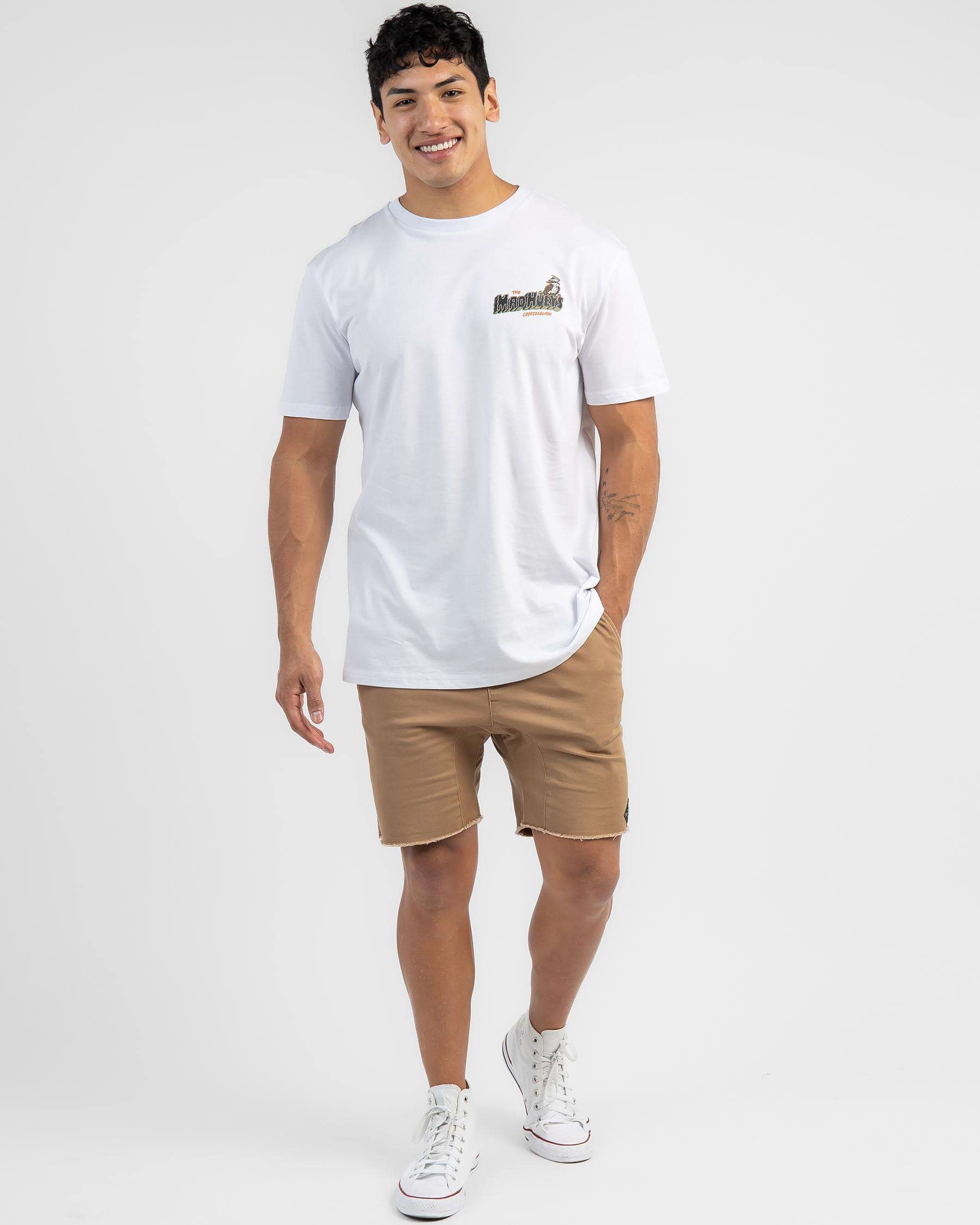 The Mad Hueys CookedAburra III T-Shirt In White - Fast Shipping & Easy ...