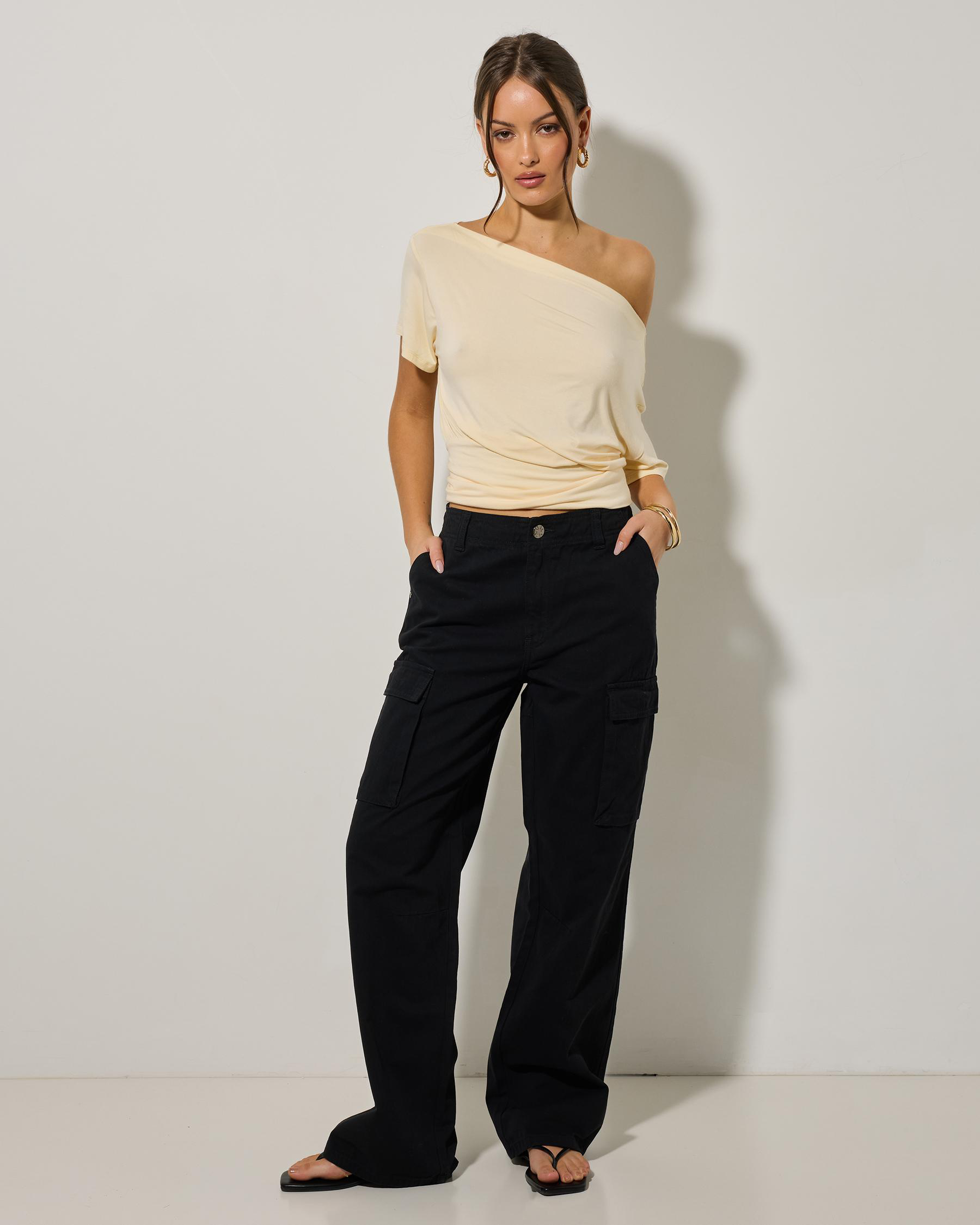 Pantalon Droit ELLE Noir - Taille 4 - Occasion En Excellent état