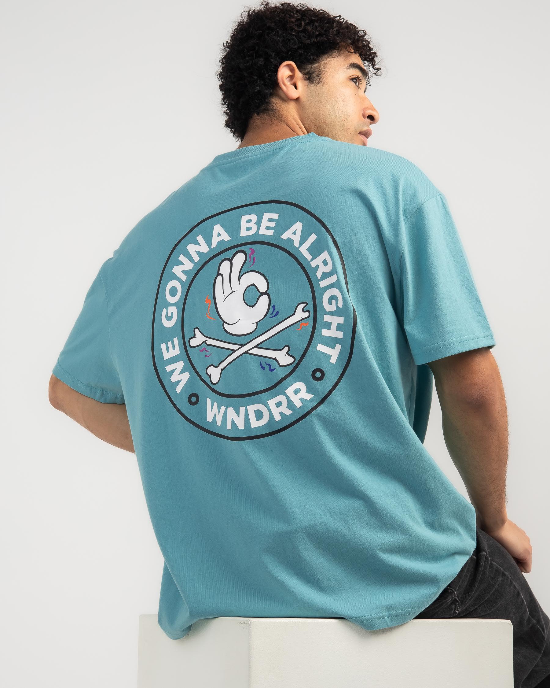 Wndrr Cross Check Box Fit T-Shirt In Teal - Fast Shipping & Easy ...