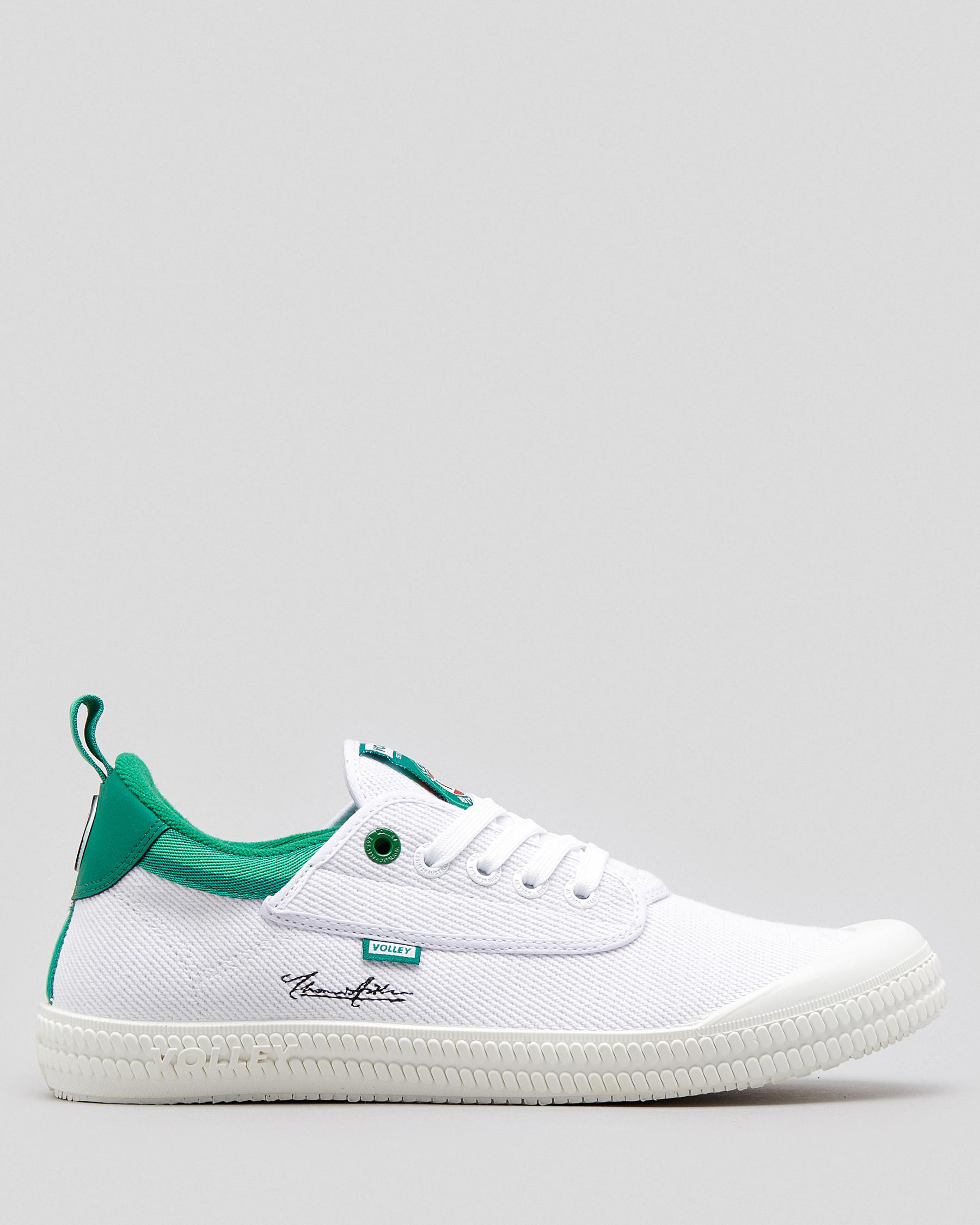 Shop Volley VB Heritage Lo Cut Shoes In White Fast Shipping & Easy