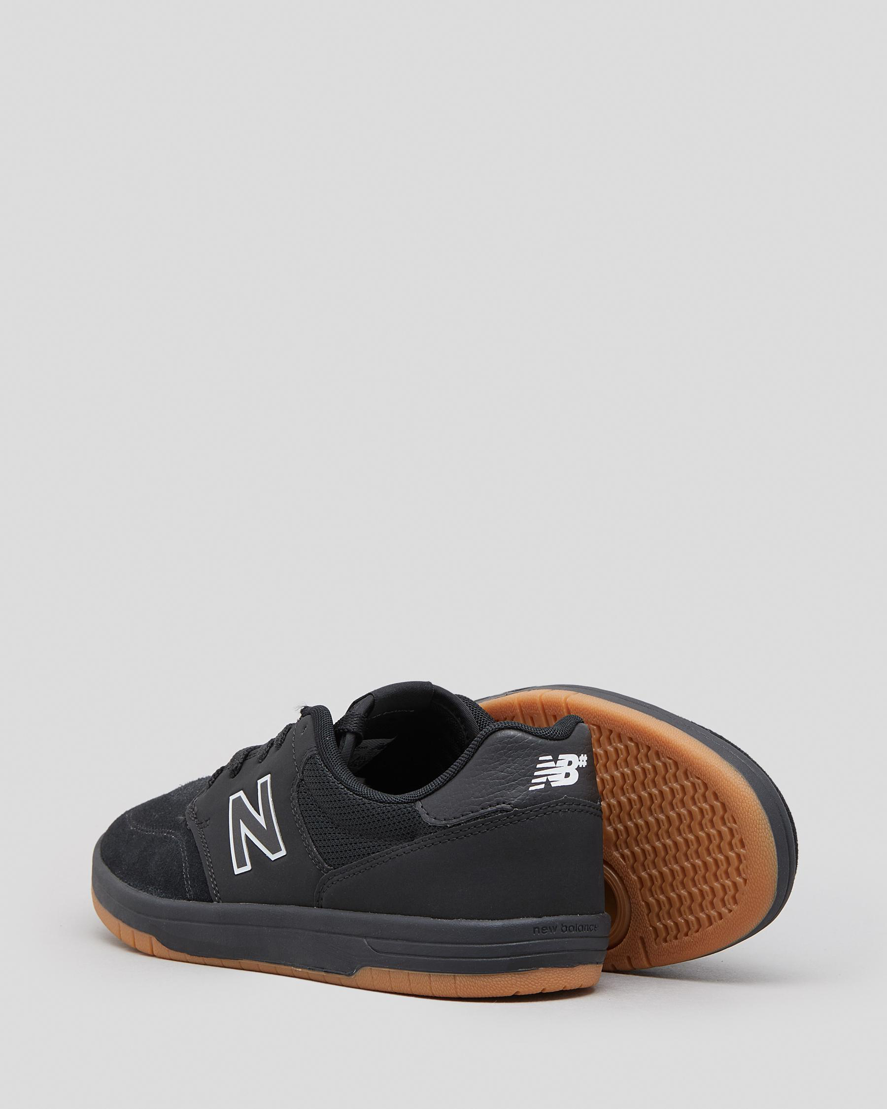 Shop New Balance NB 425 Shoes In Black/gum Fast Shipping & Easy