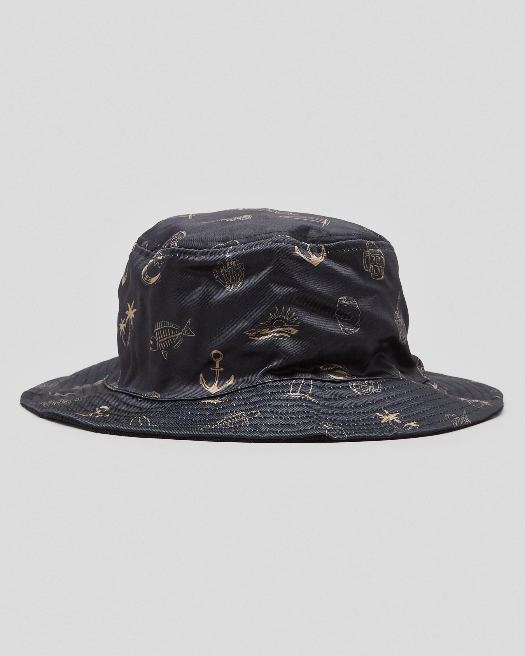 Shop Salty Life Tanked Bucket Hat In Black Fast Shipping & Easy