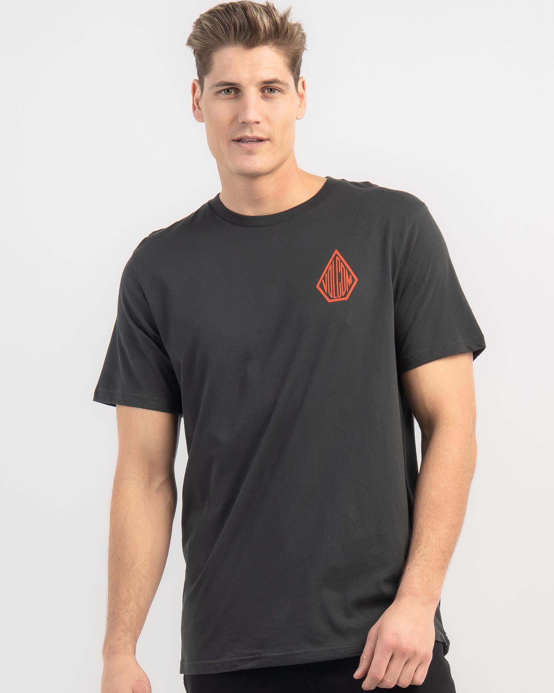 Shop Volcom Iron91 T-Shirt In Stealth - Fast Shipping & Easy Returns ...