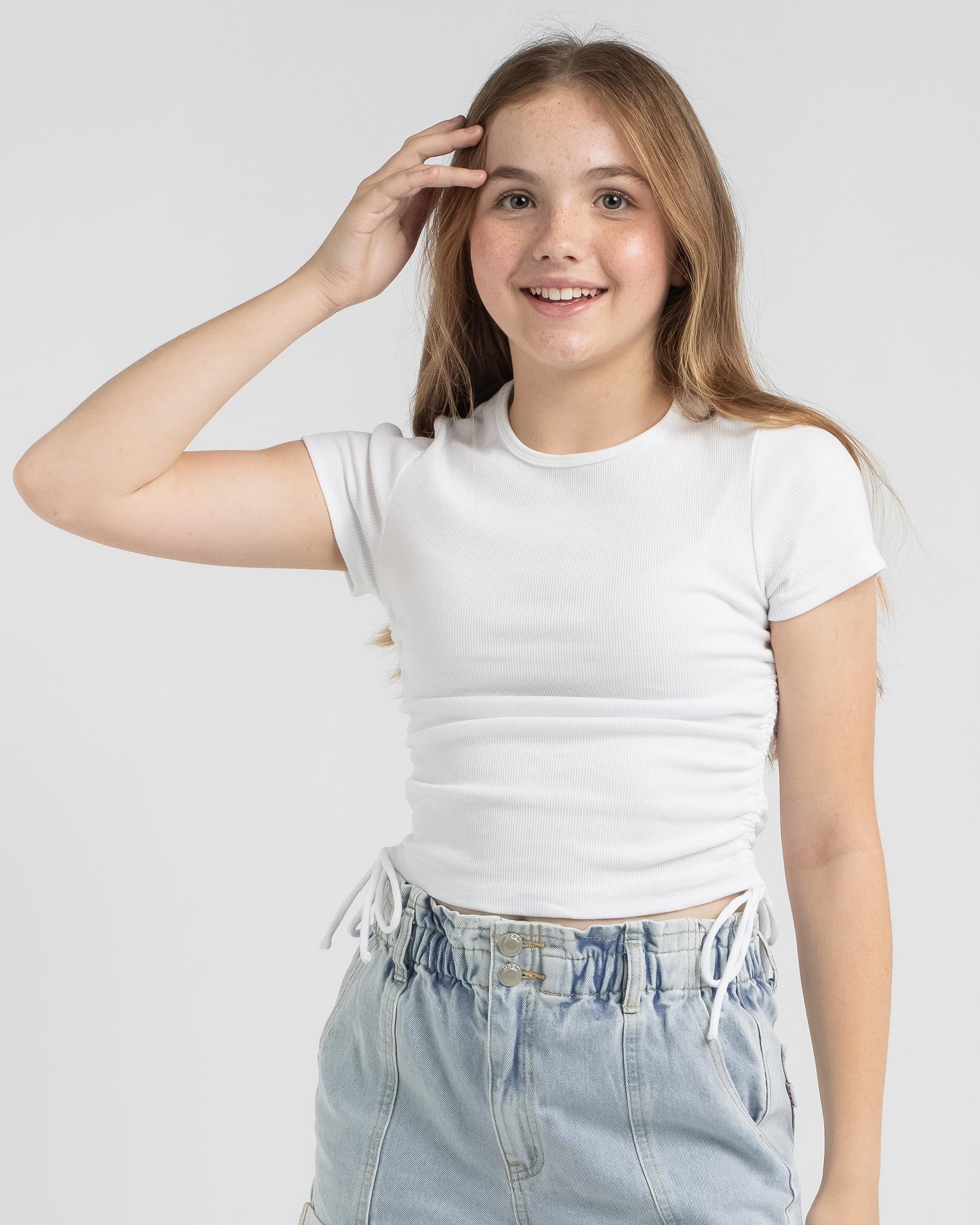 Shop Ava And Ever Girls' Kenny Top In Off White - Fast Shipping & Easy ...
