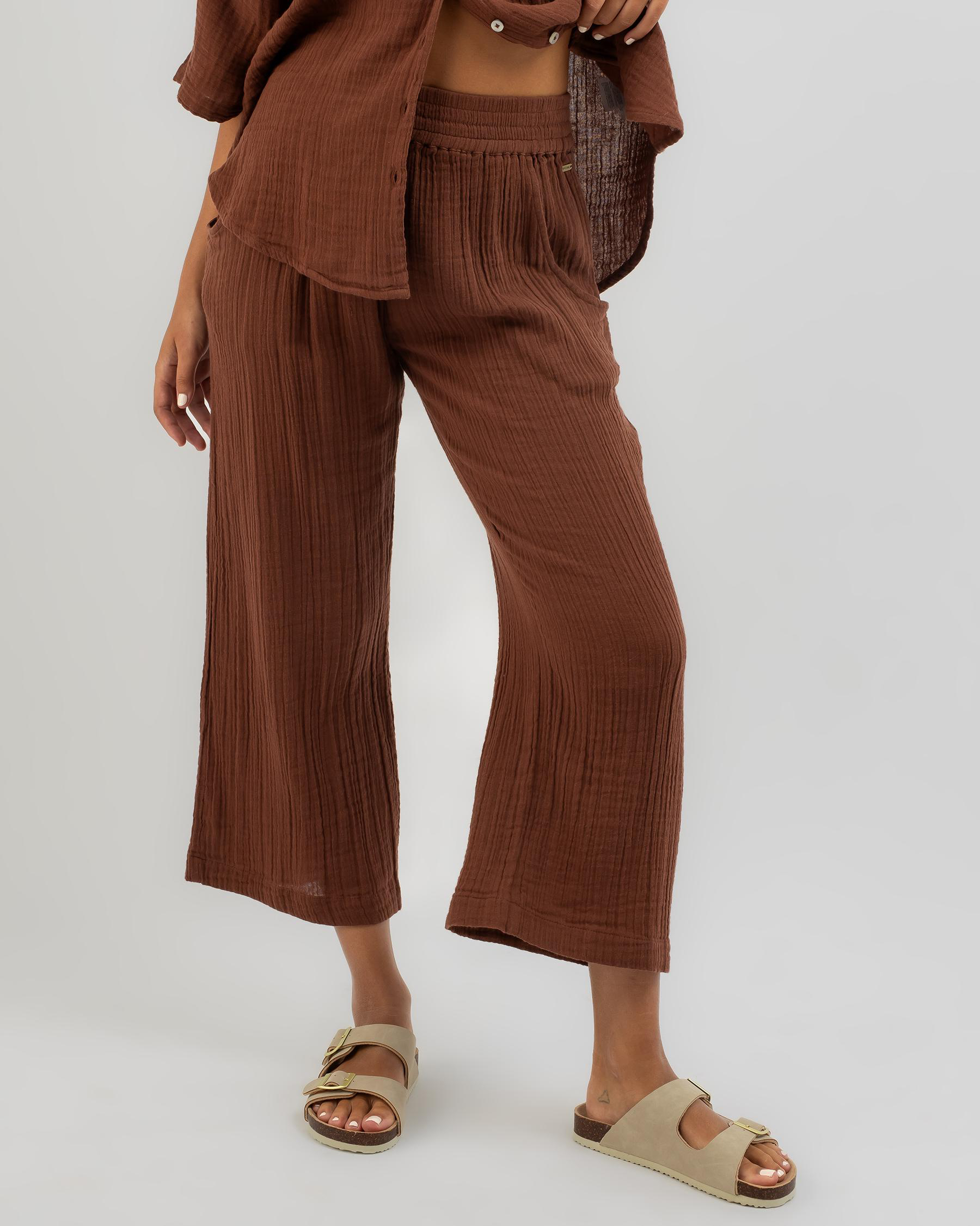 Rip Curl Premium Surf Beach Pants In Dark Brown FREE* Shipping & Easy