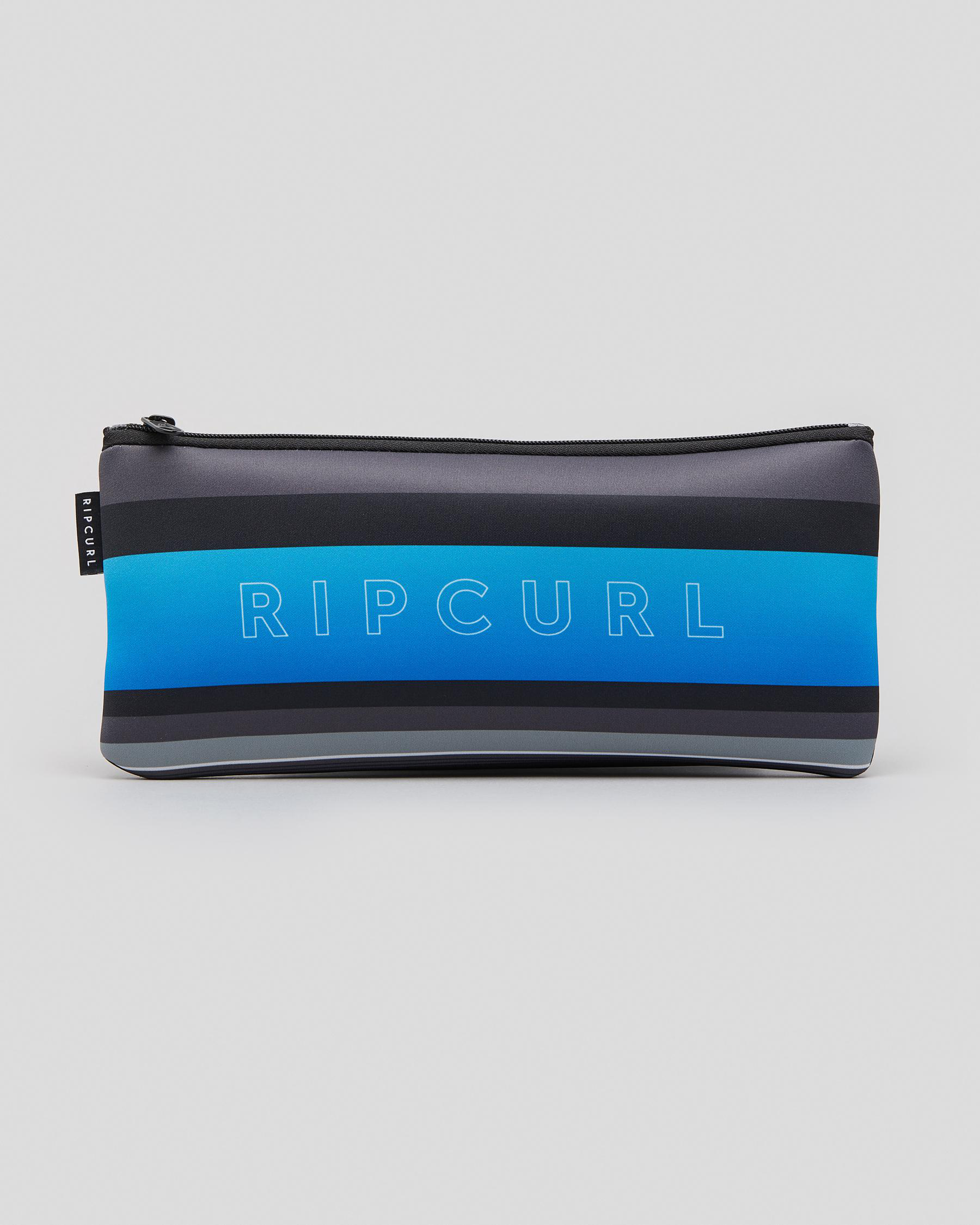 Shop Rip Curl Small Pencil Case In Black/blue Fast Shipping & Easy