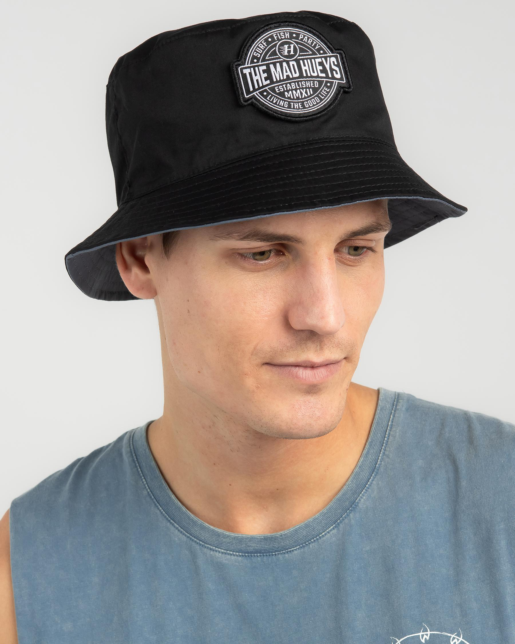 Shop The Mad Hueys Hueys Life Bucket Hat In Petrol Blue Fast Shipping & Easy Returns City
