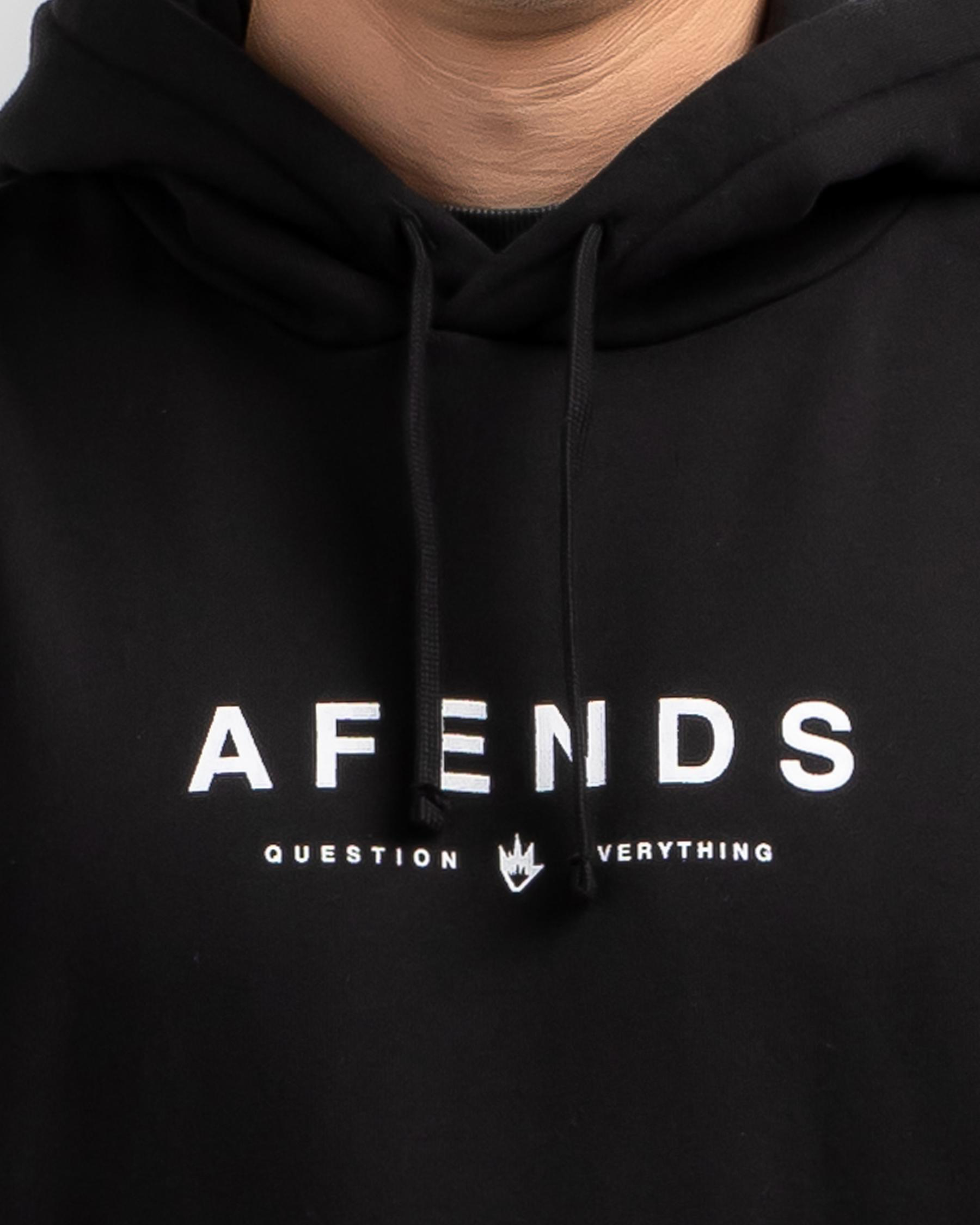 AFENDS Mens Antic - Boxy Hoodie - Fossil