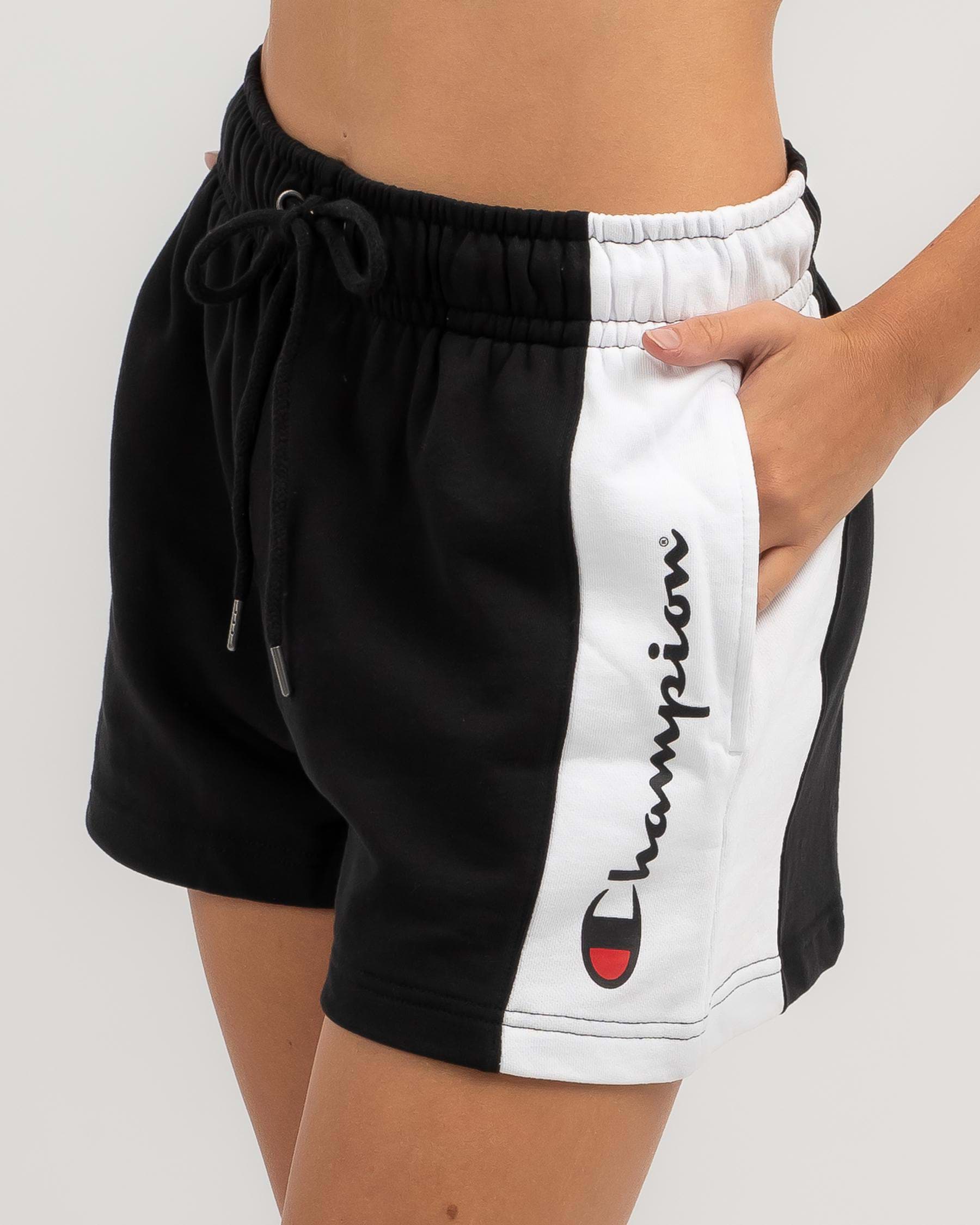 Champion Panel Shorts In Black - Fast Shipping & Easy Returns - City ...