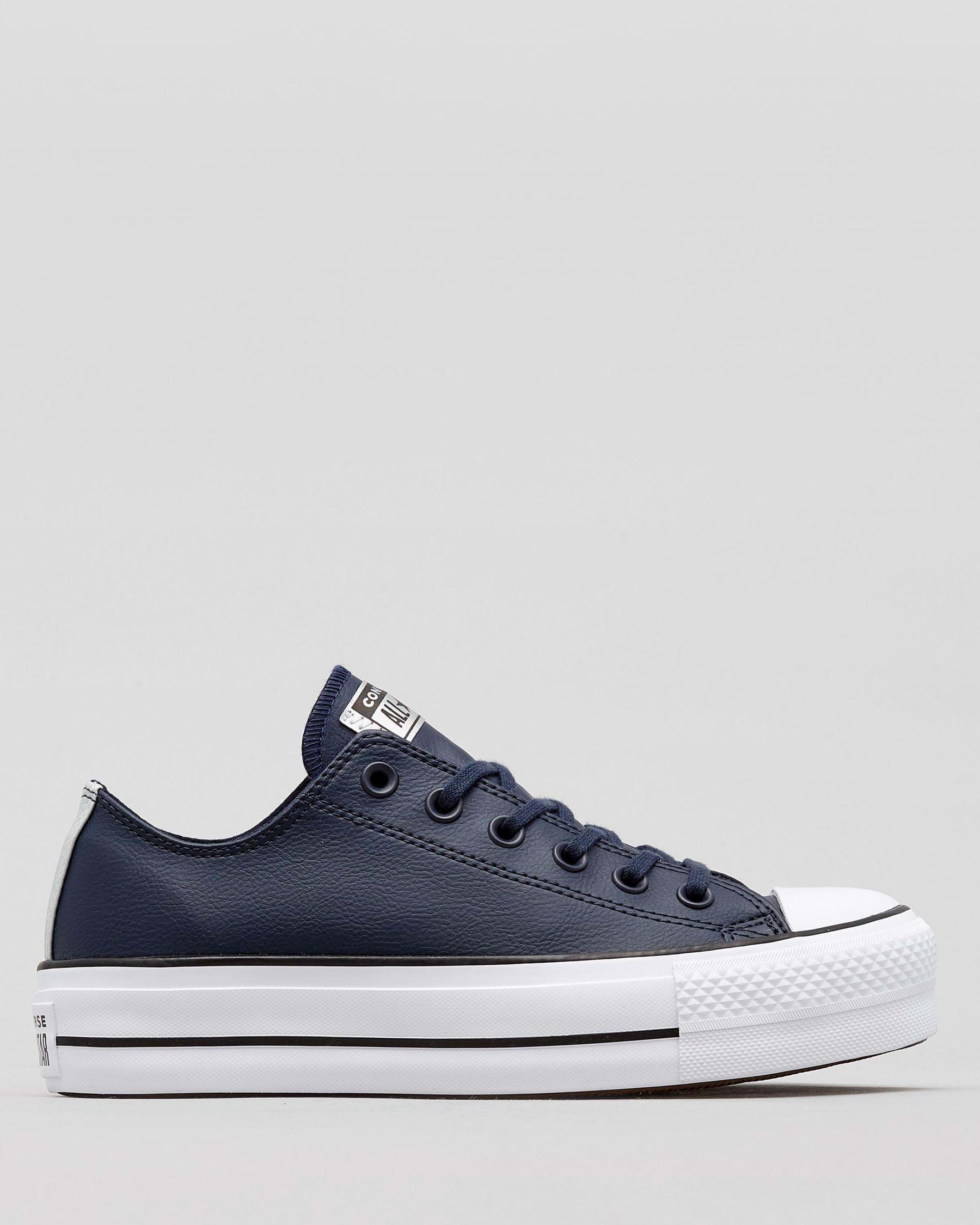 Shop Converse Womens Chuck Taylor All Star Platform Shoes In Obsidian ...