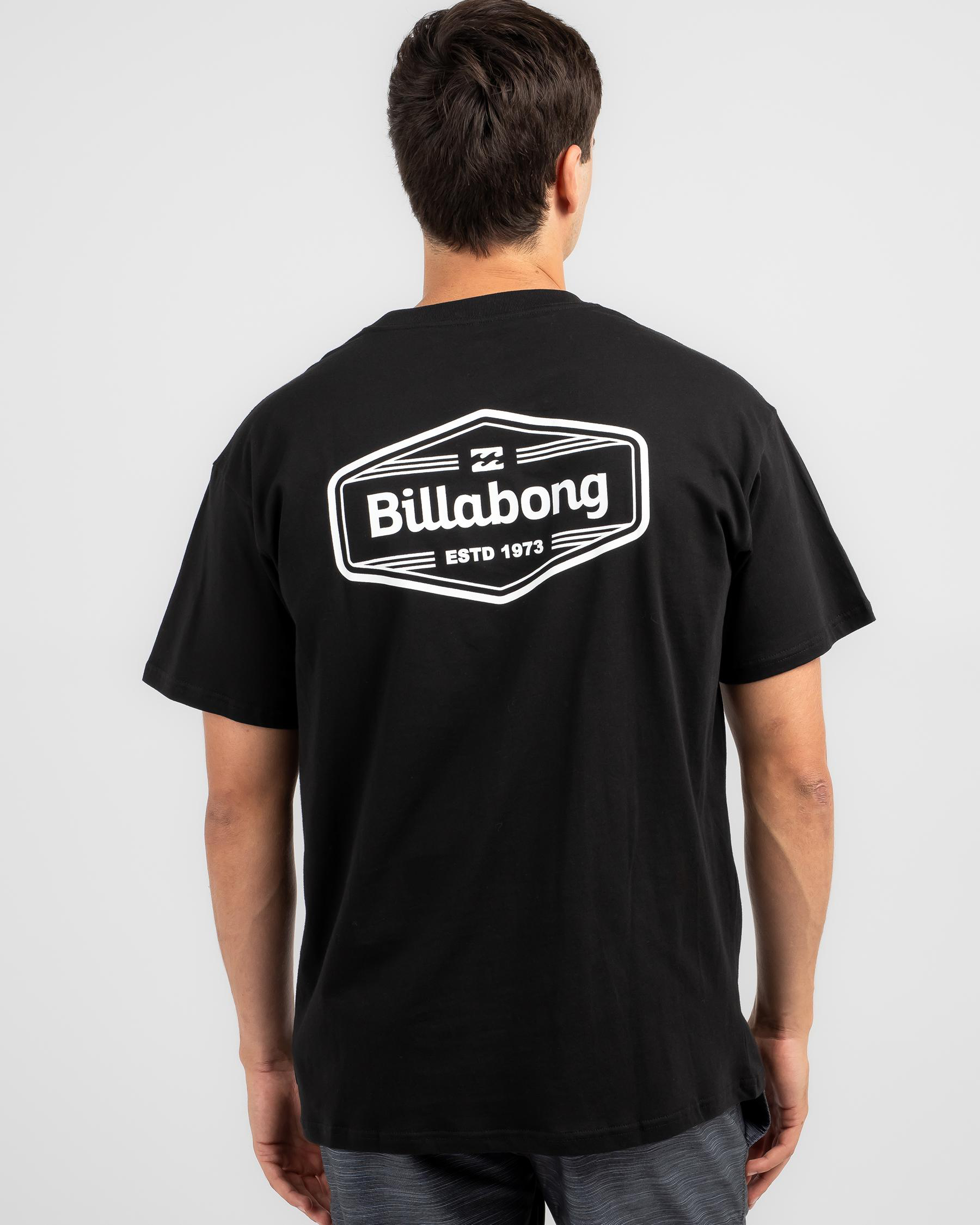 Shop Billabong Trademark TShirt In Black Fast Shipping & Easy