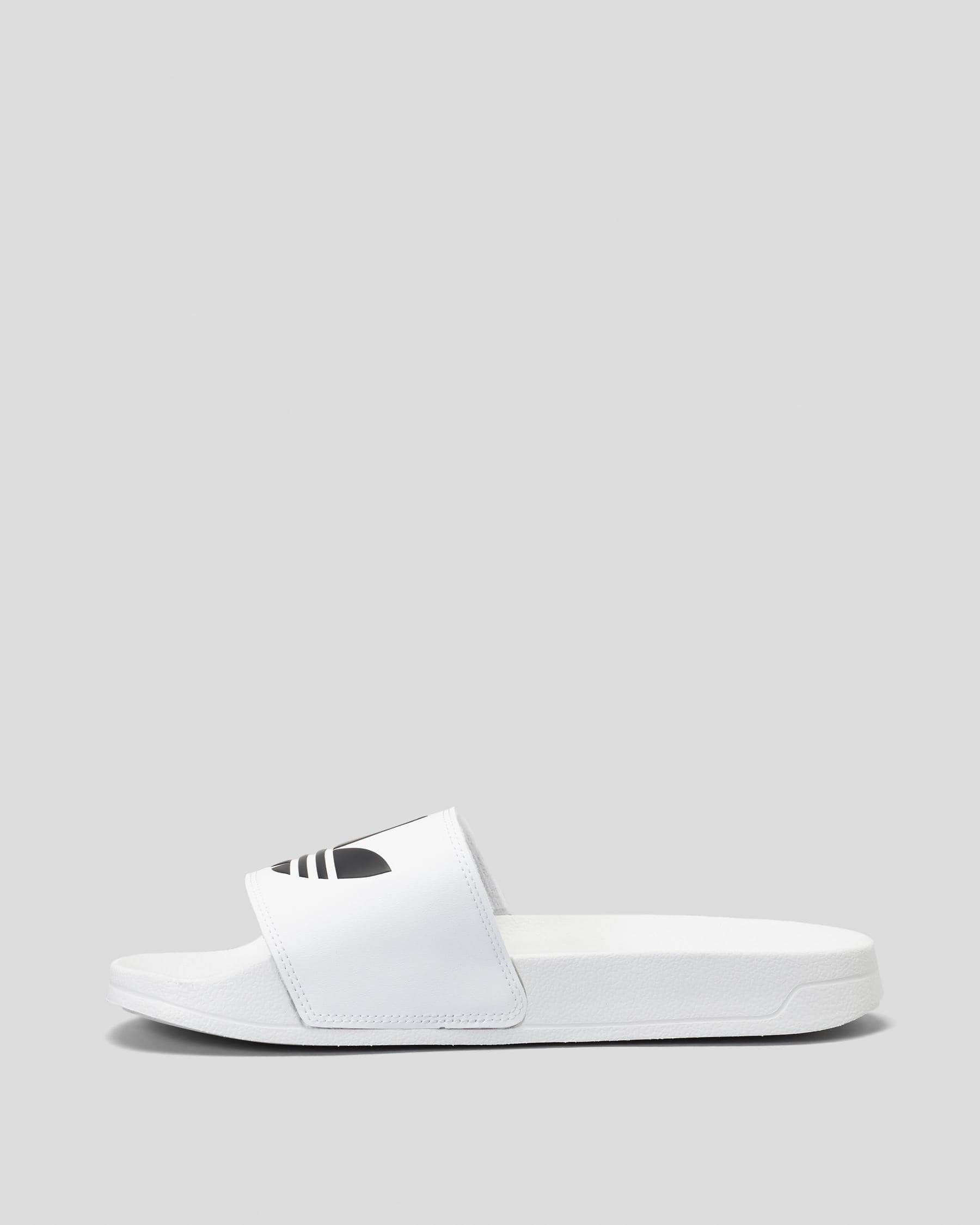 Shop adidas Mens' Adilette Lite Slides In Ftwr White/core Black/white ...