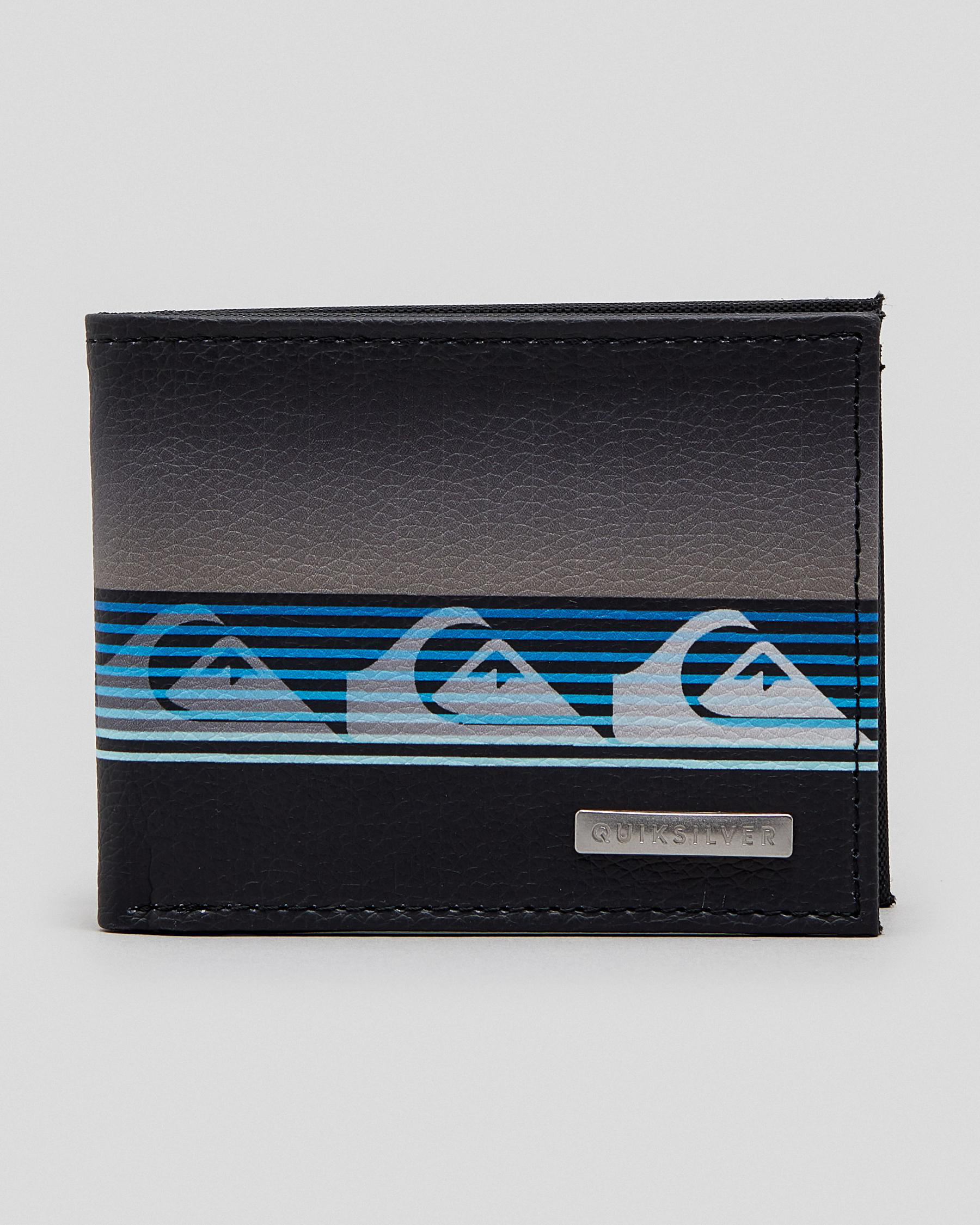 Shop Quiksilver Freshness Wallet In Black Fast Shipping & Easy