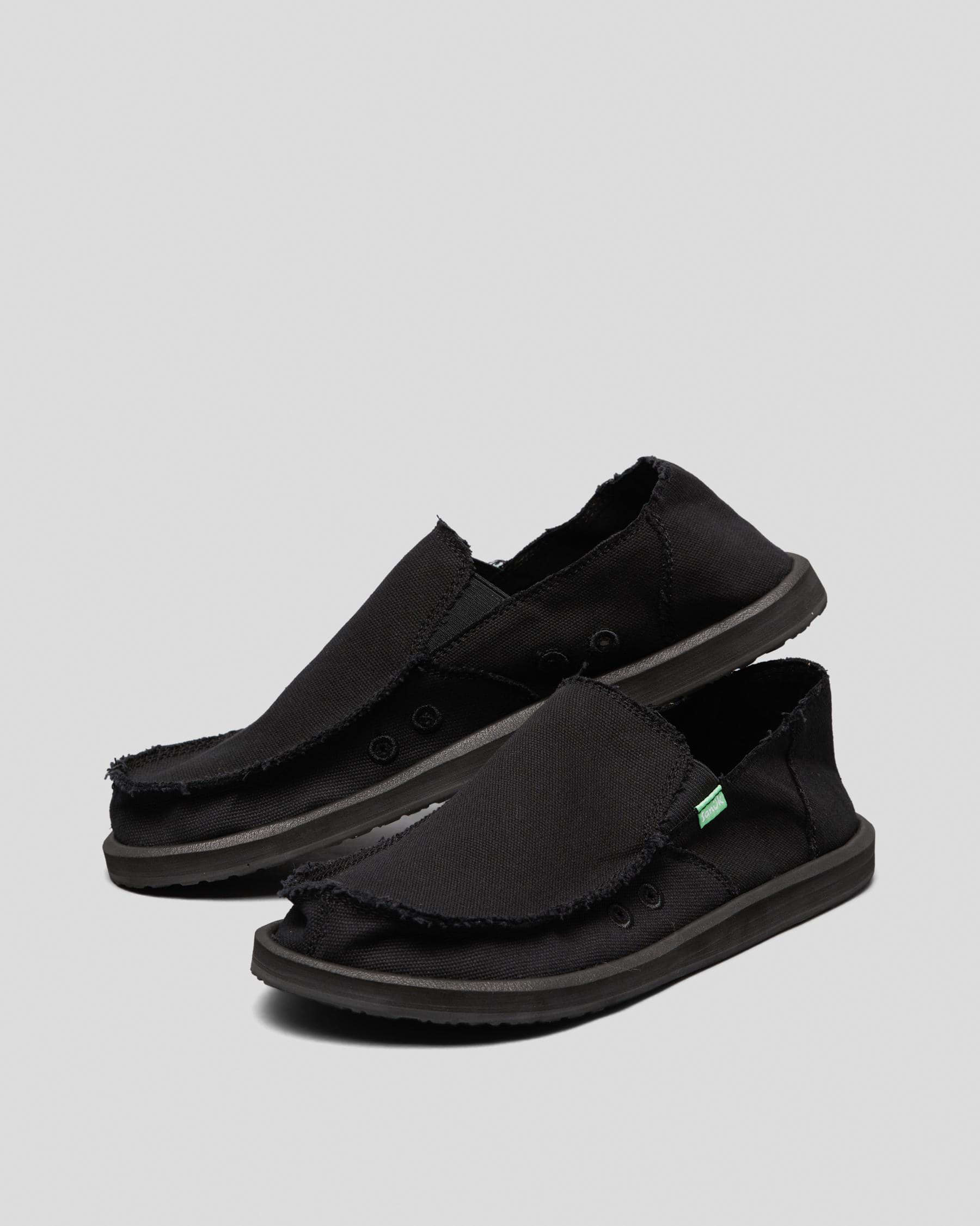 SANUK Vagabond Shoes In Blackout - Fast Shipping & Easy Returns - City ...