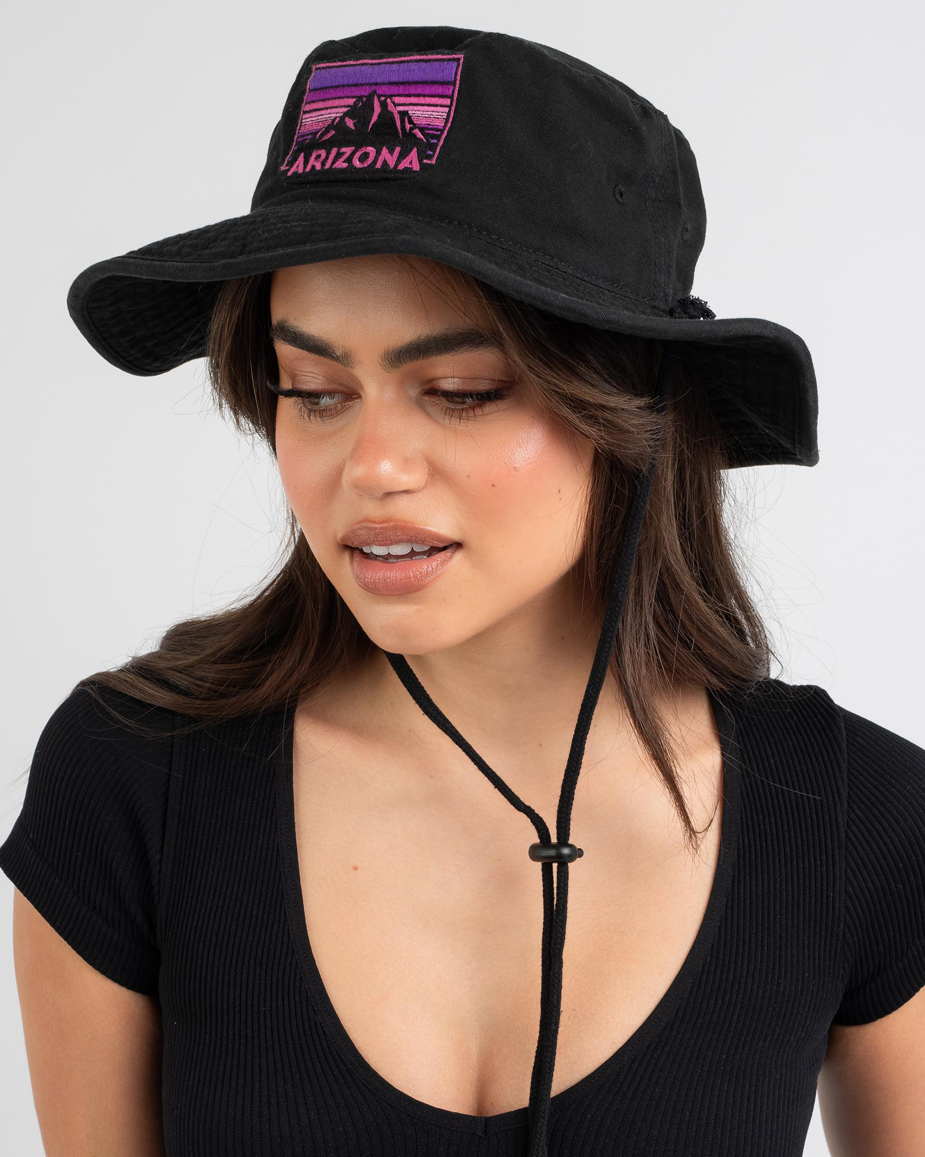 Shop American Needle Arizona Wide Brim Bucket Hat In Black Fast