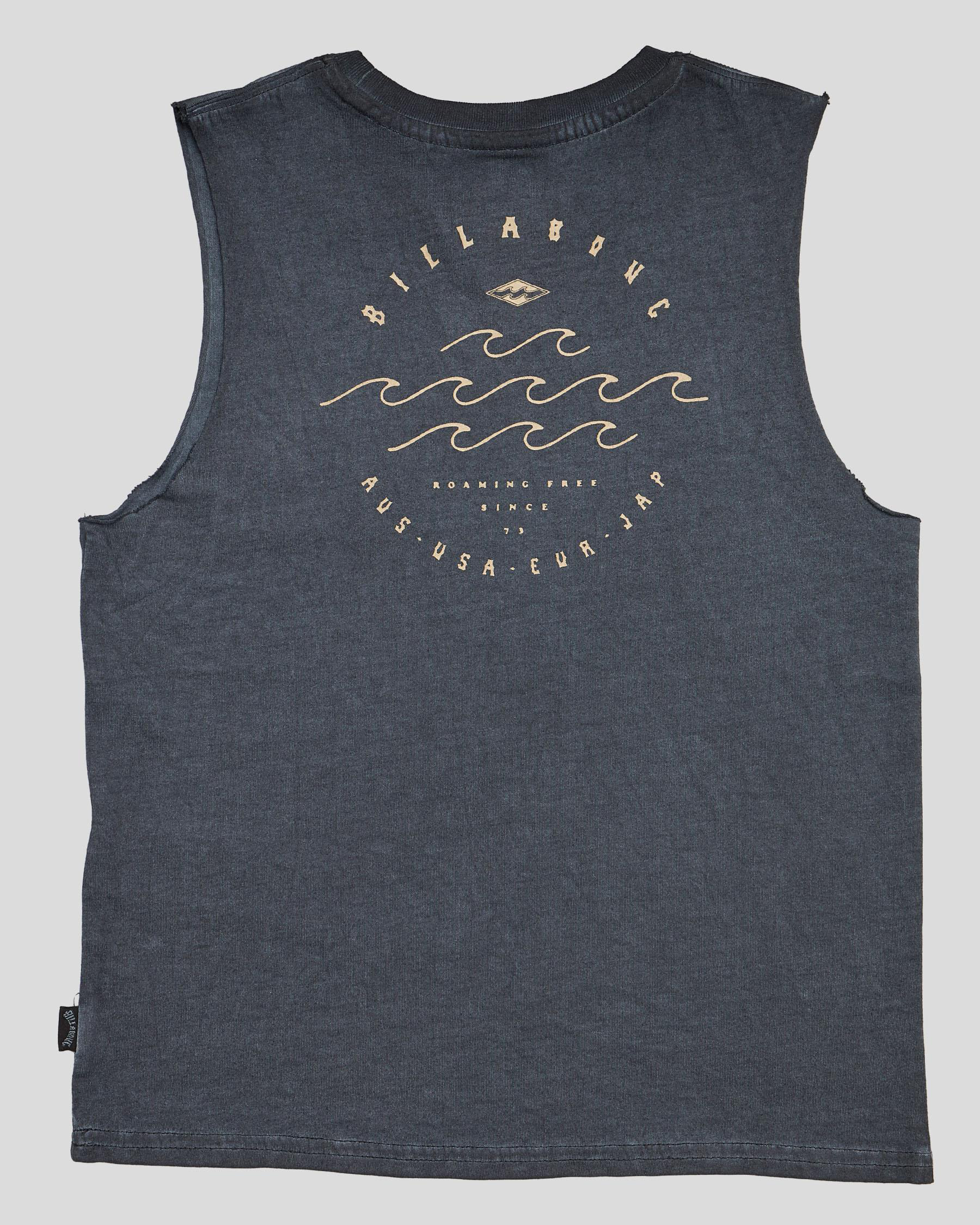 Shop Quiksilver Groms' Big Wave Dave Muscle Tank In Black Fast