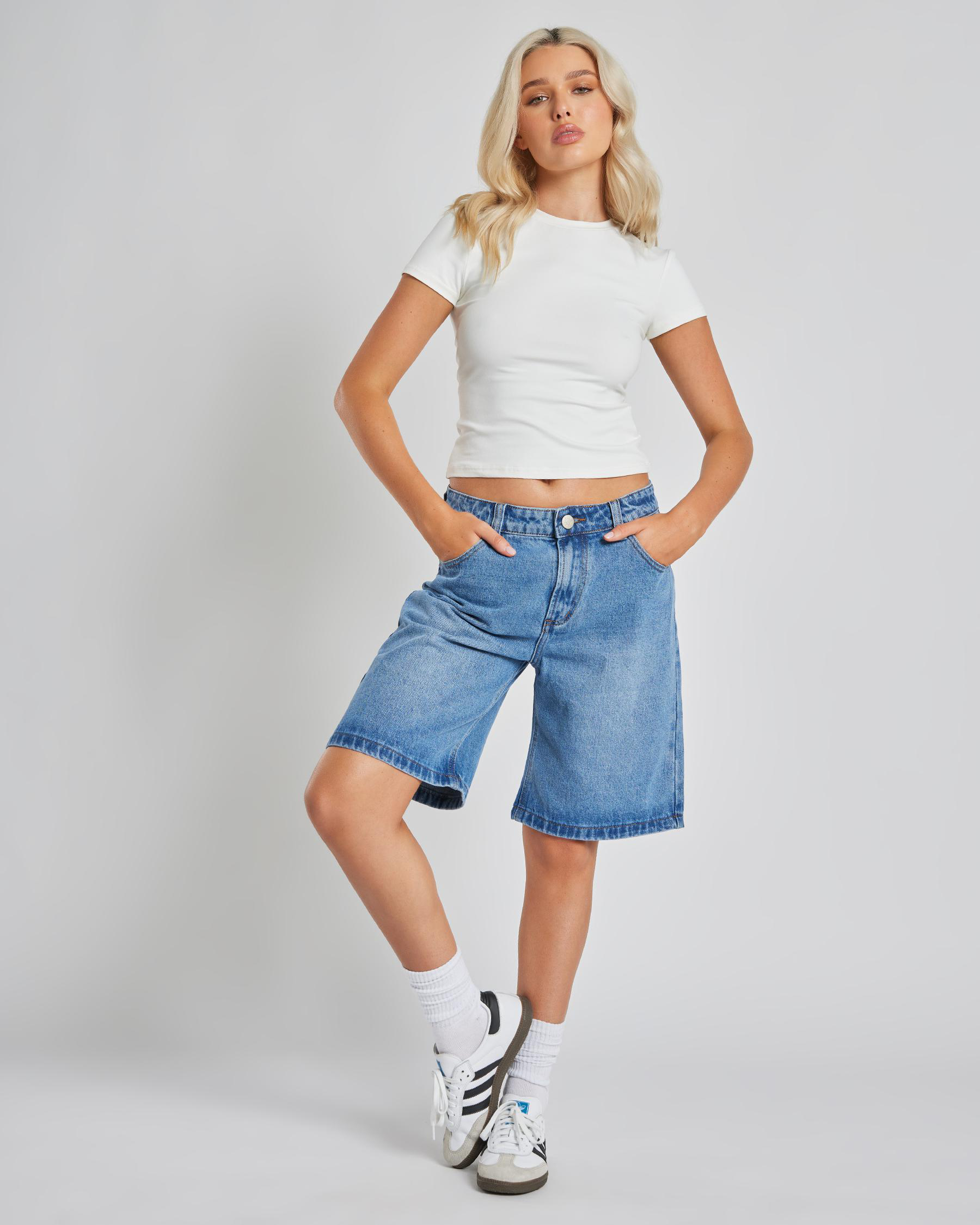 DESU Paris Jorts In Dark Mid FREE* Shipping & Easy Returns