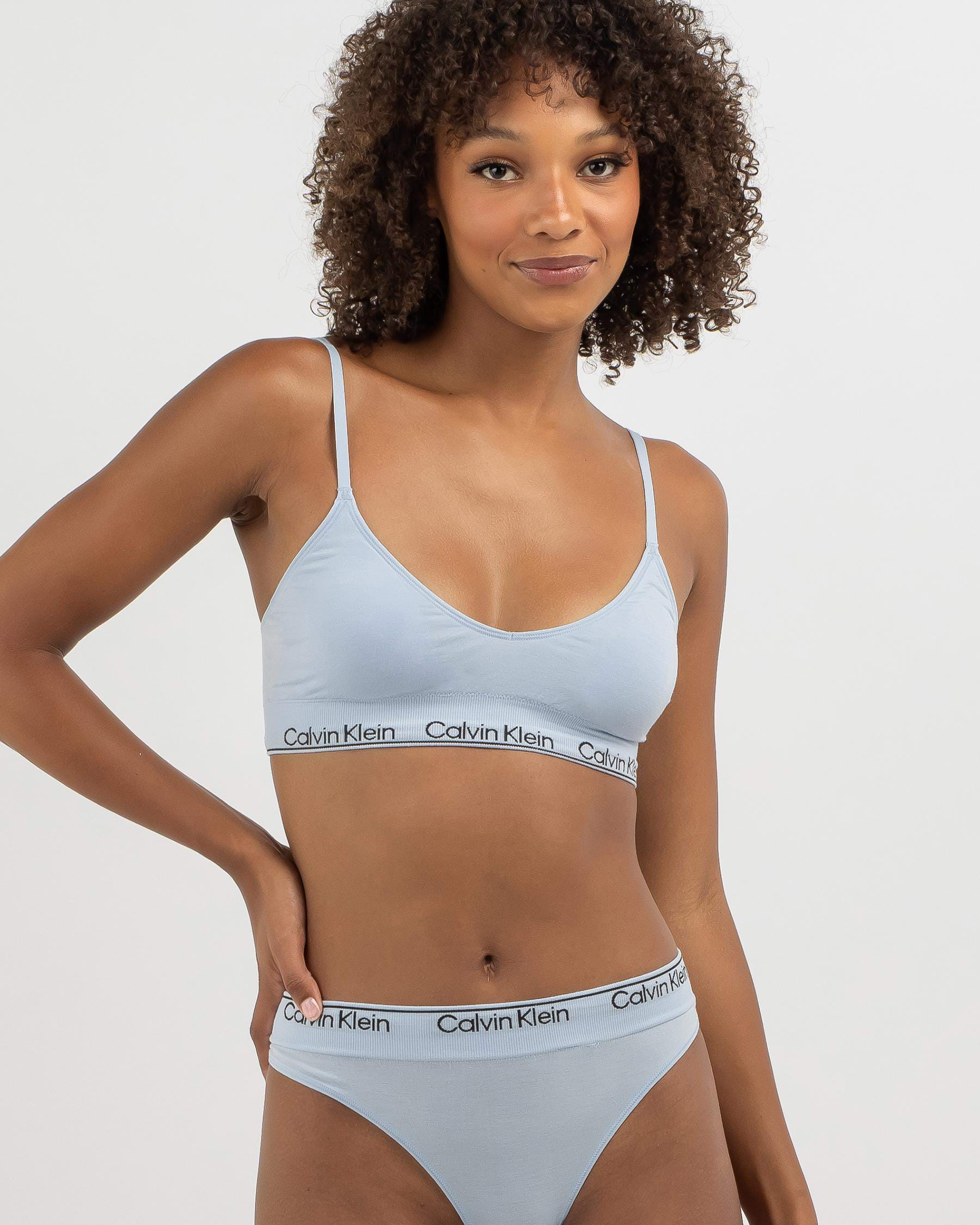 Calvin Klein Underwear Light Lined Triangle Bralette In Skyway - FREE*  Shipping & Easy Returns - City Beach United States