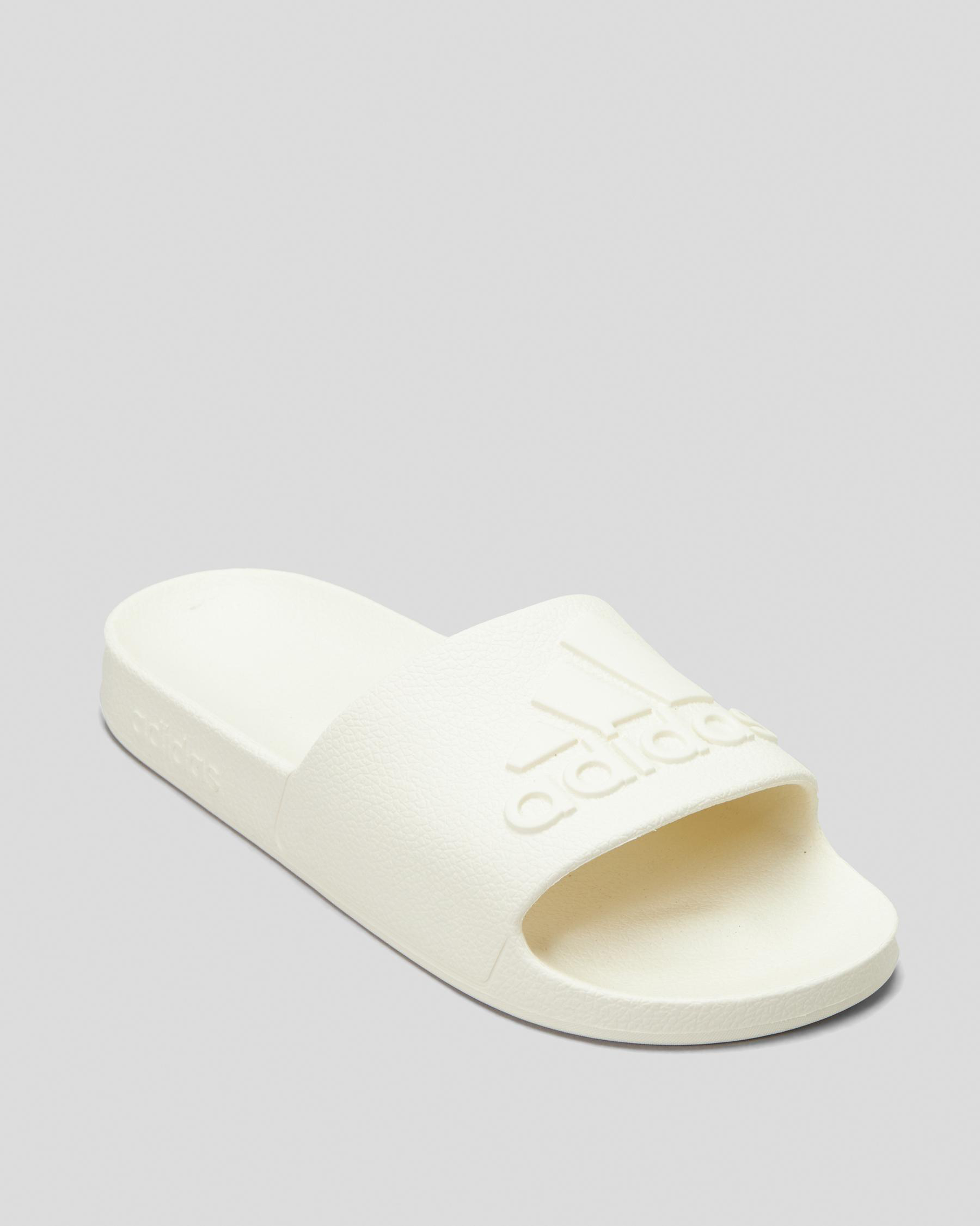 White Adidas Sandals Womens