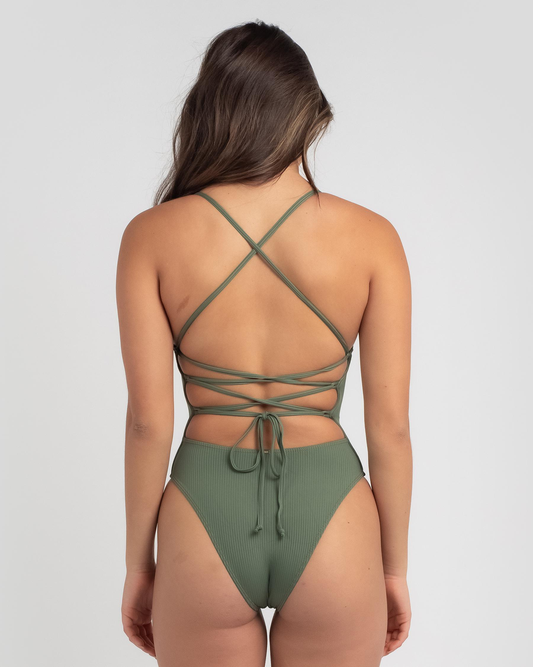 Shop topanga august one piece swimsuit in olive fast shipping easy