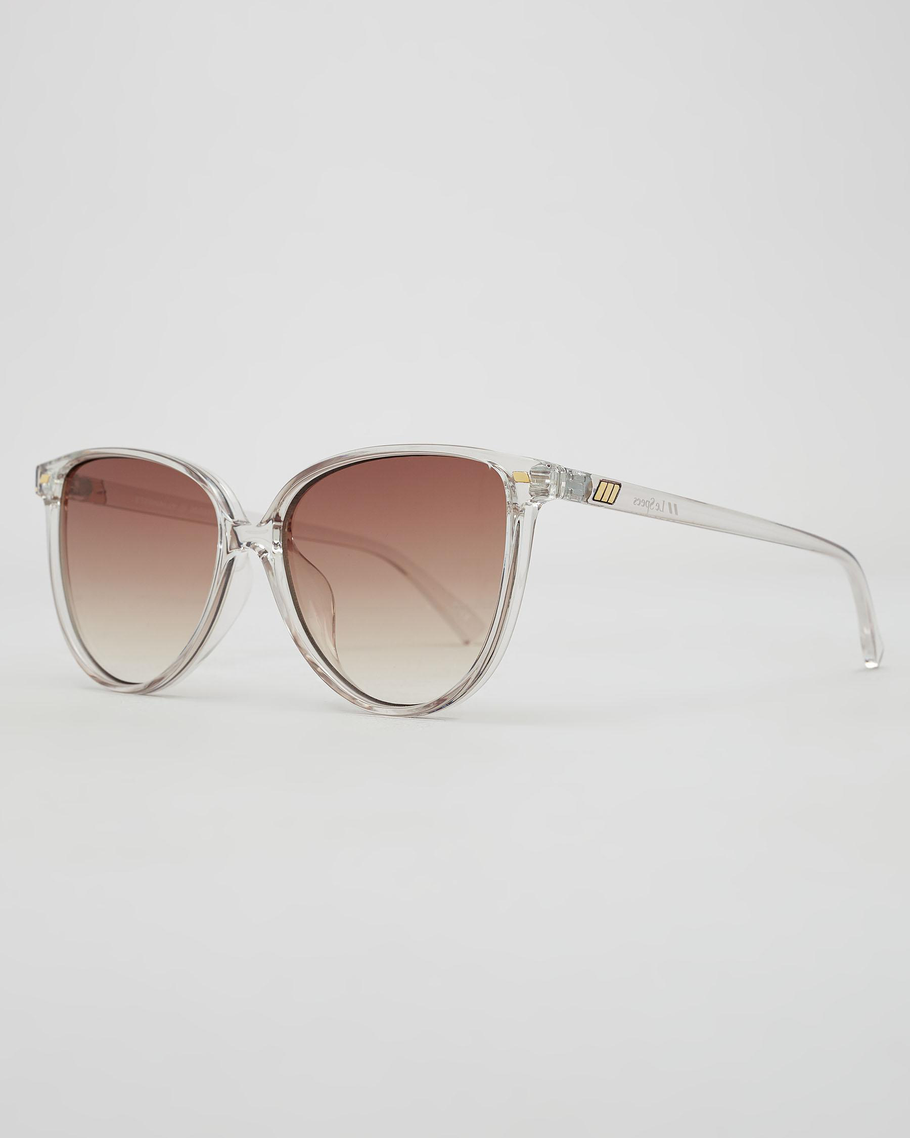Le Specs Eternally Sunglasses In Clear Shadow/brown Grad Fast