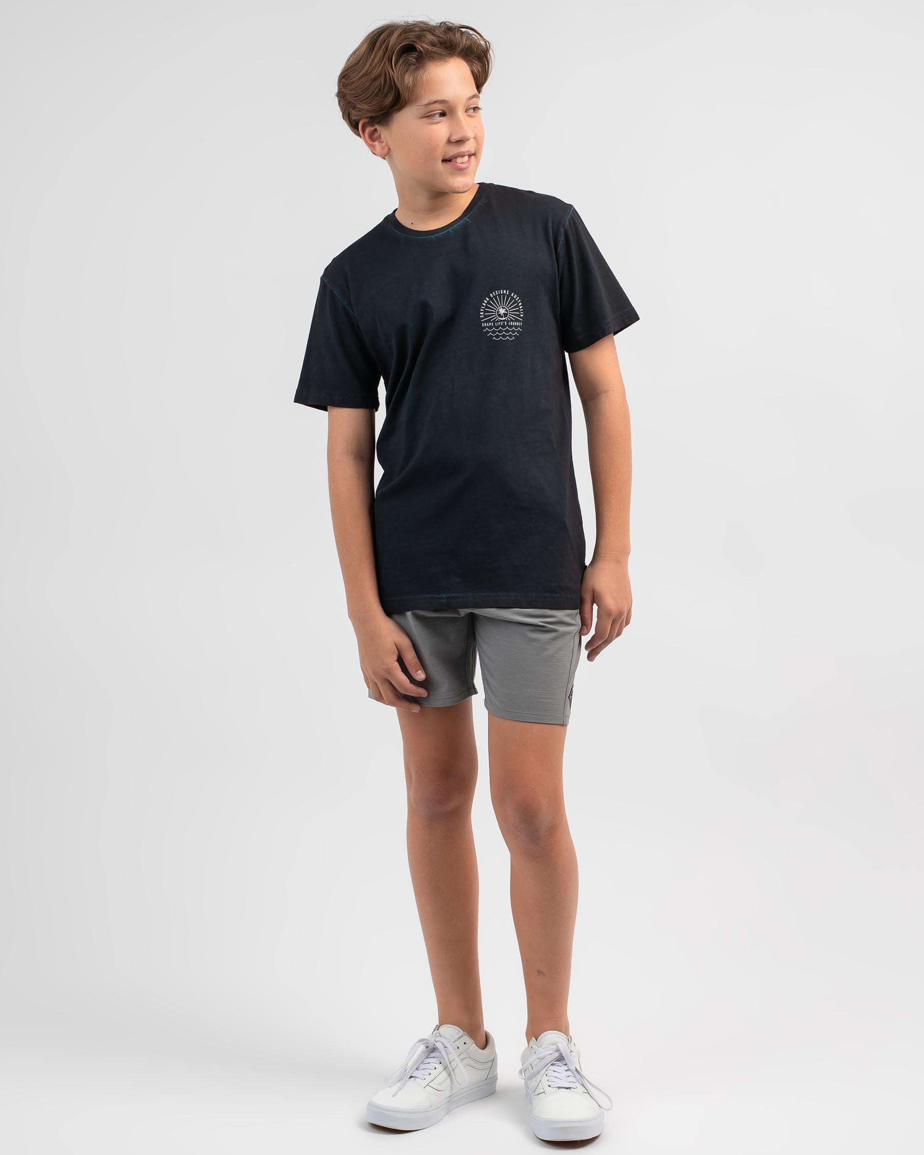 Skylark Boys' Summery T-Shirt In Navy Wave Wash - Fast Shipping & Easy ...