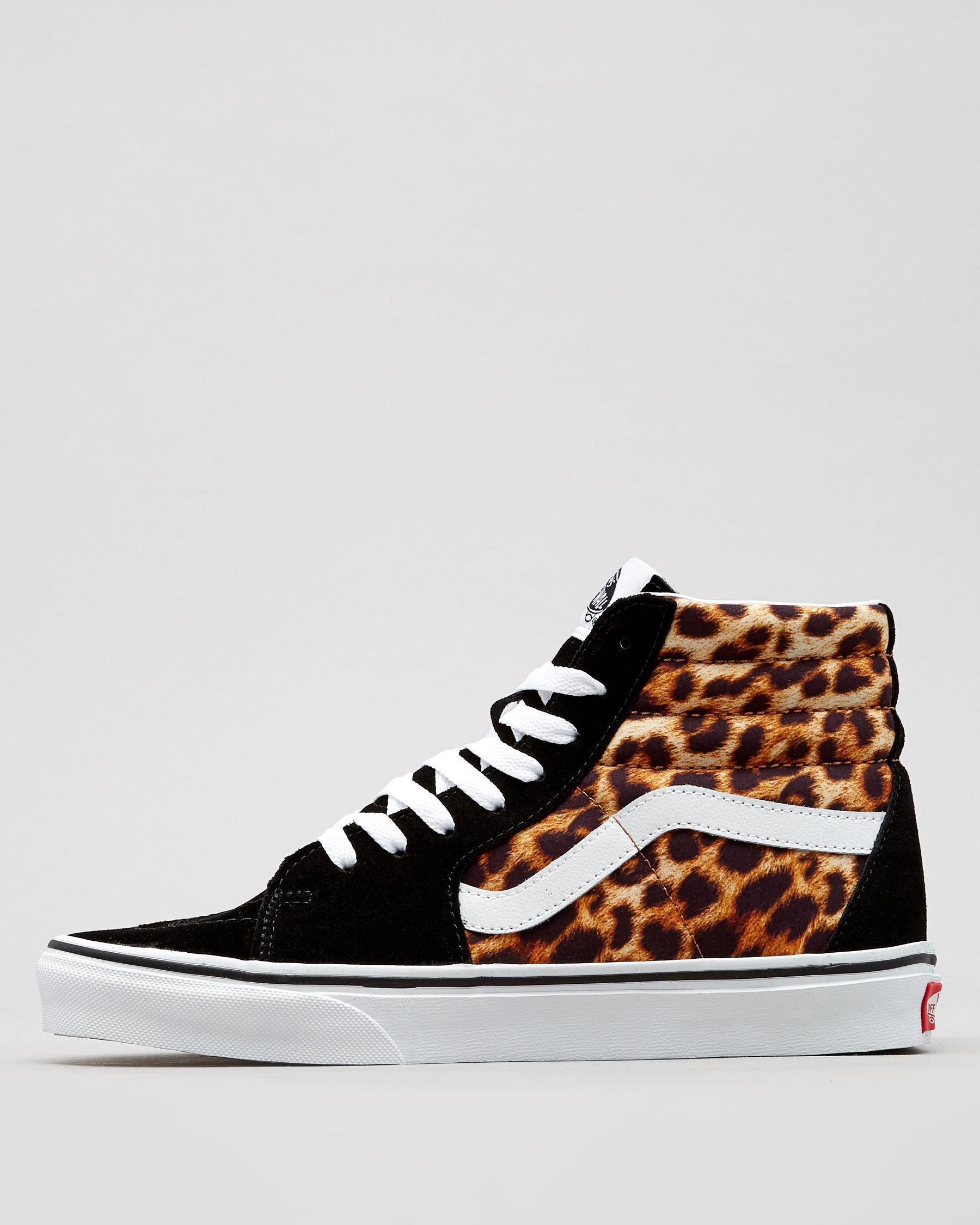 Vans Womens Sk8-Hi Top Shoes In Leopard - Fast Shipping & Easy Returns ...
