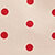 Cream/red