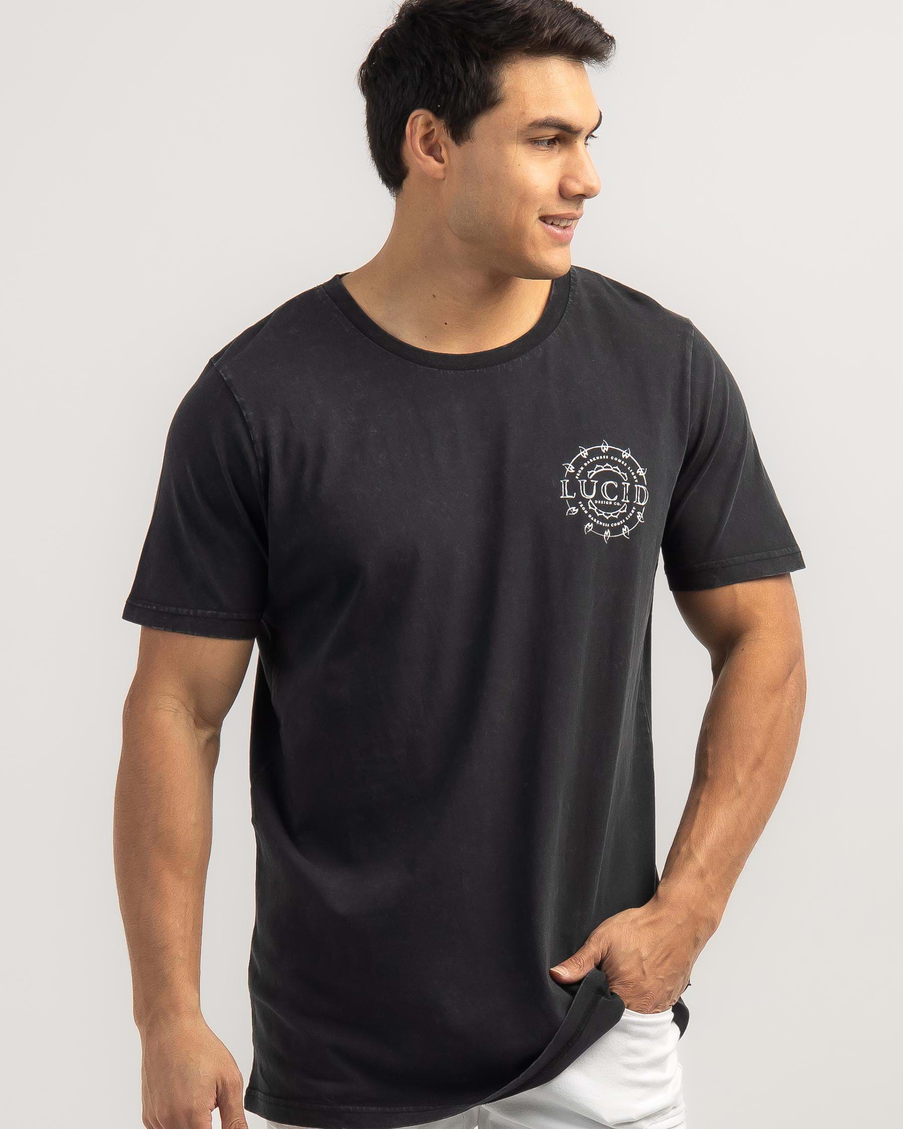 Lucid Honor T-Shirt In Black Acid - Fast Shipping & Easy Returns - City ...