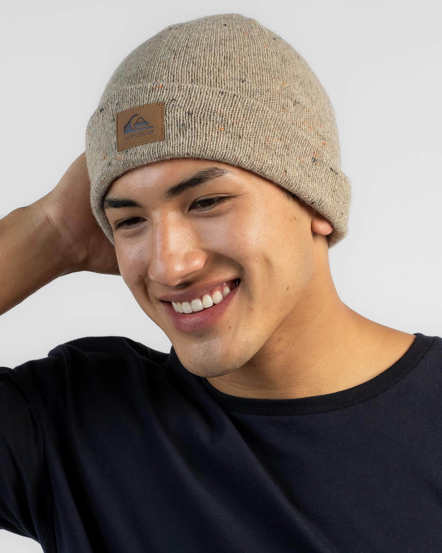 Shop Quiksilver Neptowns Beanie In Natural Fast Shipping & Easy