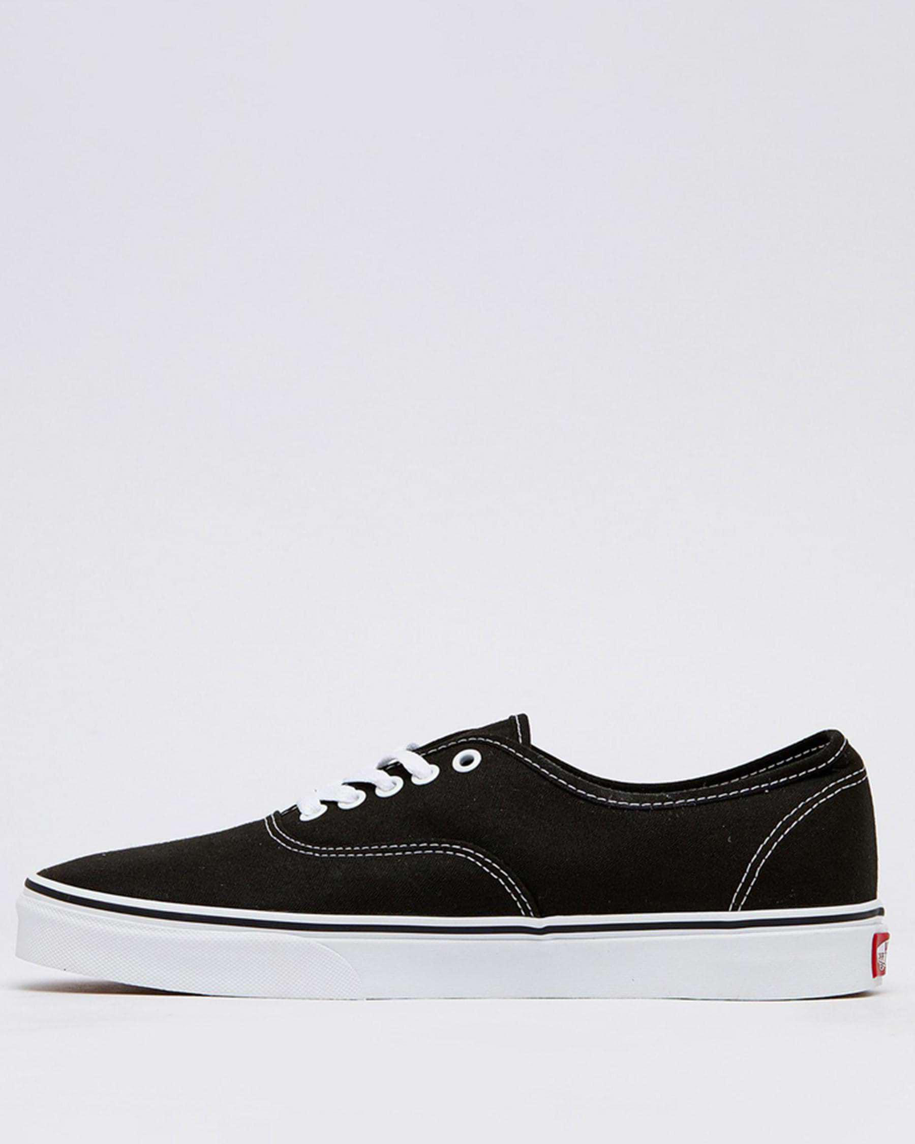 Shop Vans Authentic Shoes In Black/white Fast Shipping & Easy Returns