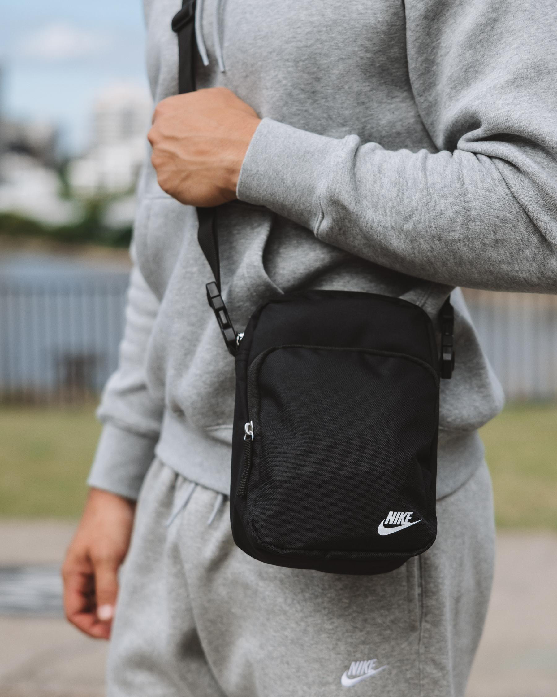 Shop Nike Heritage Crossbody Bag In Black black white Fast Shipping Shop Nike Heritage Crossbody Bag In Black black white Fast Shipping