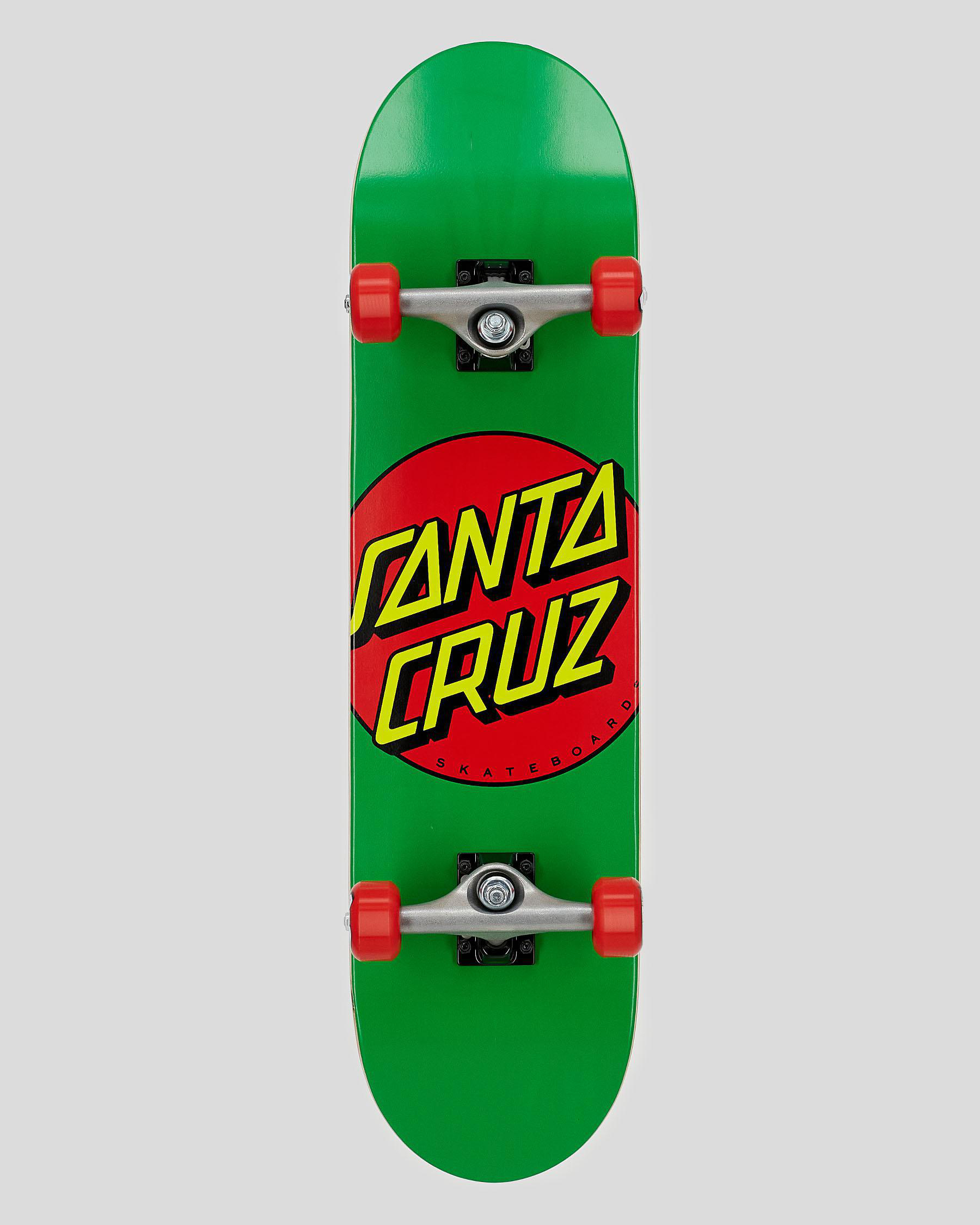 Shop Santa Cruz Classic Dot 7.8" Complete Skateboard In Green Fast