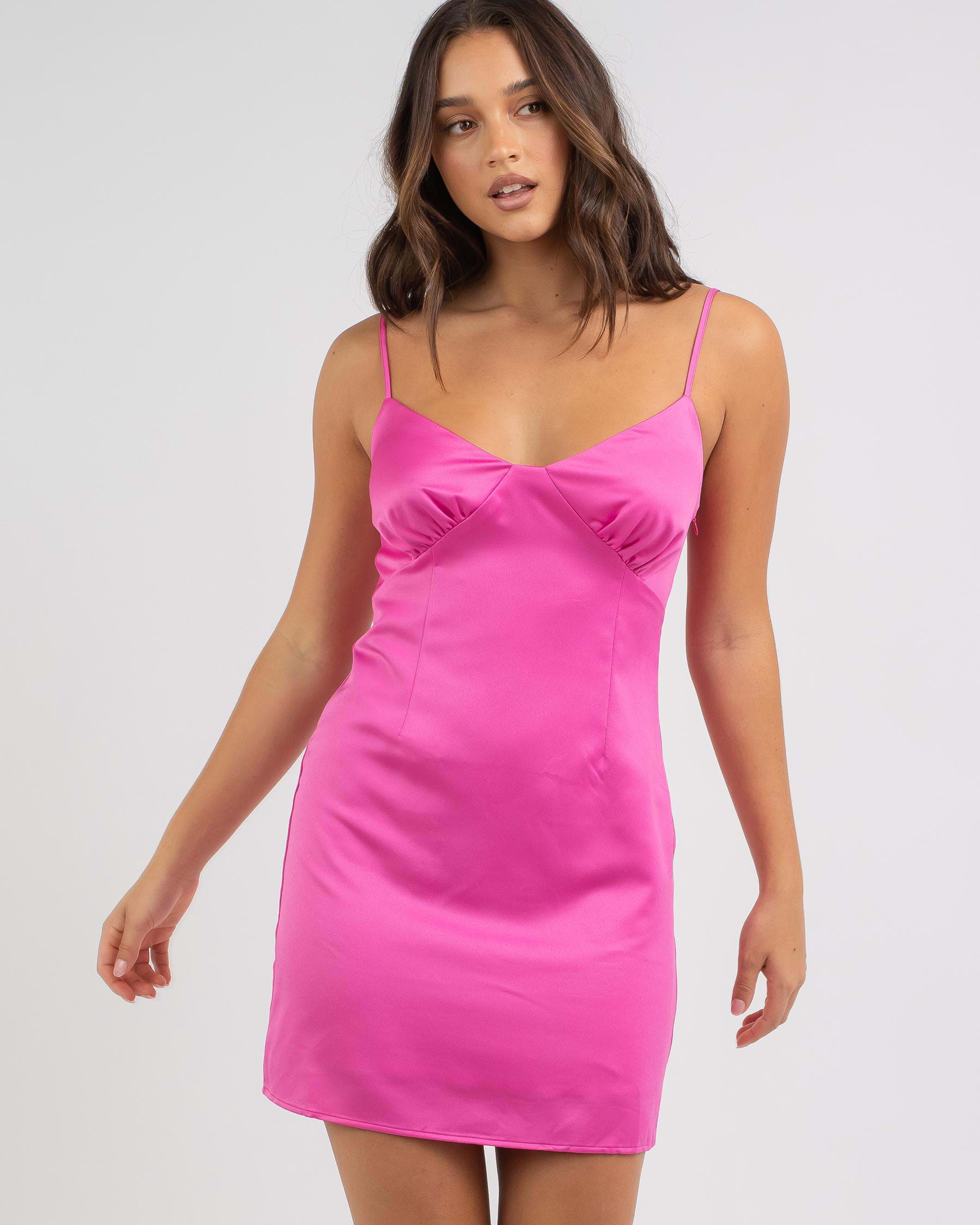 Shop Whyte Valentyne Valerie Dress In Hot Pink - Fast Shipping & Easy ...