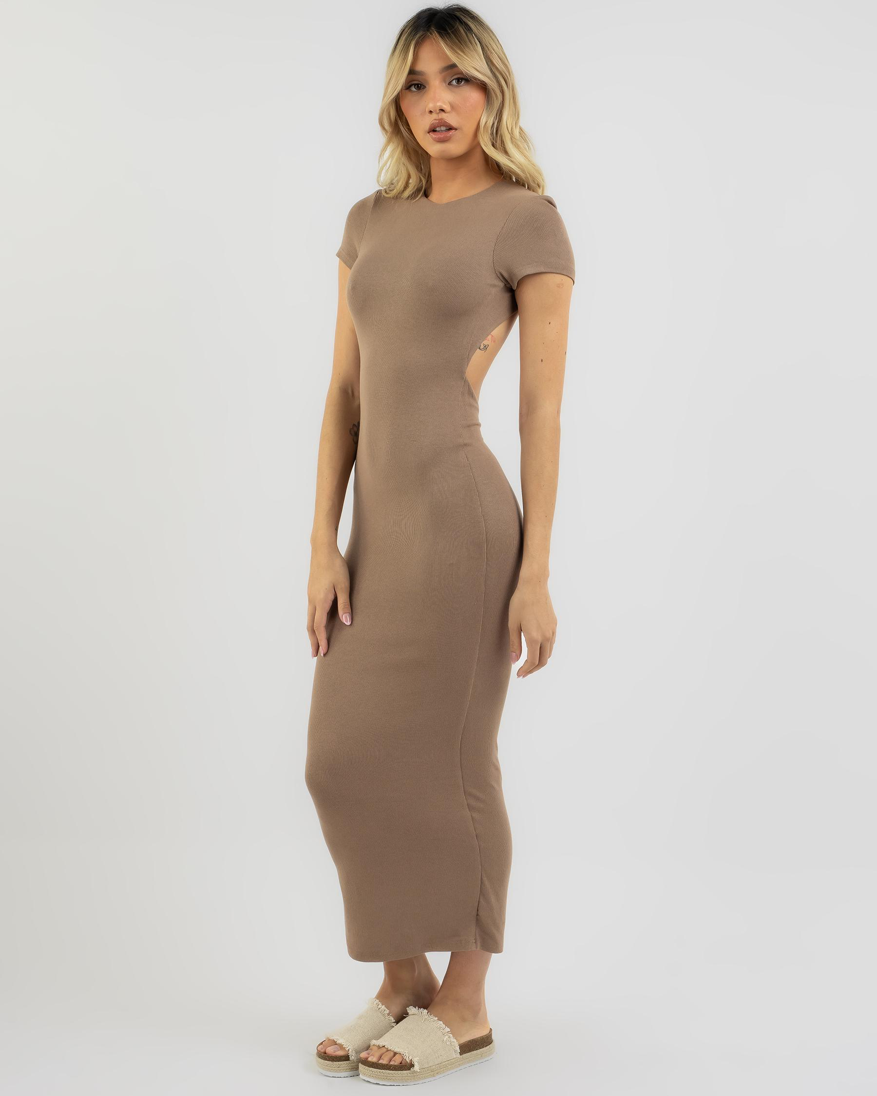 Shop Ava And Ever Maxi Dress In Chocolate Fast Shipping