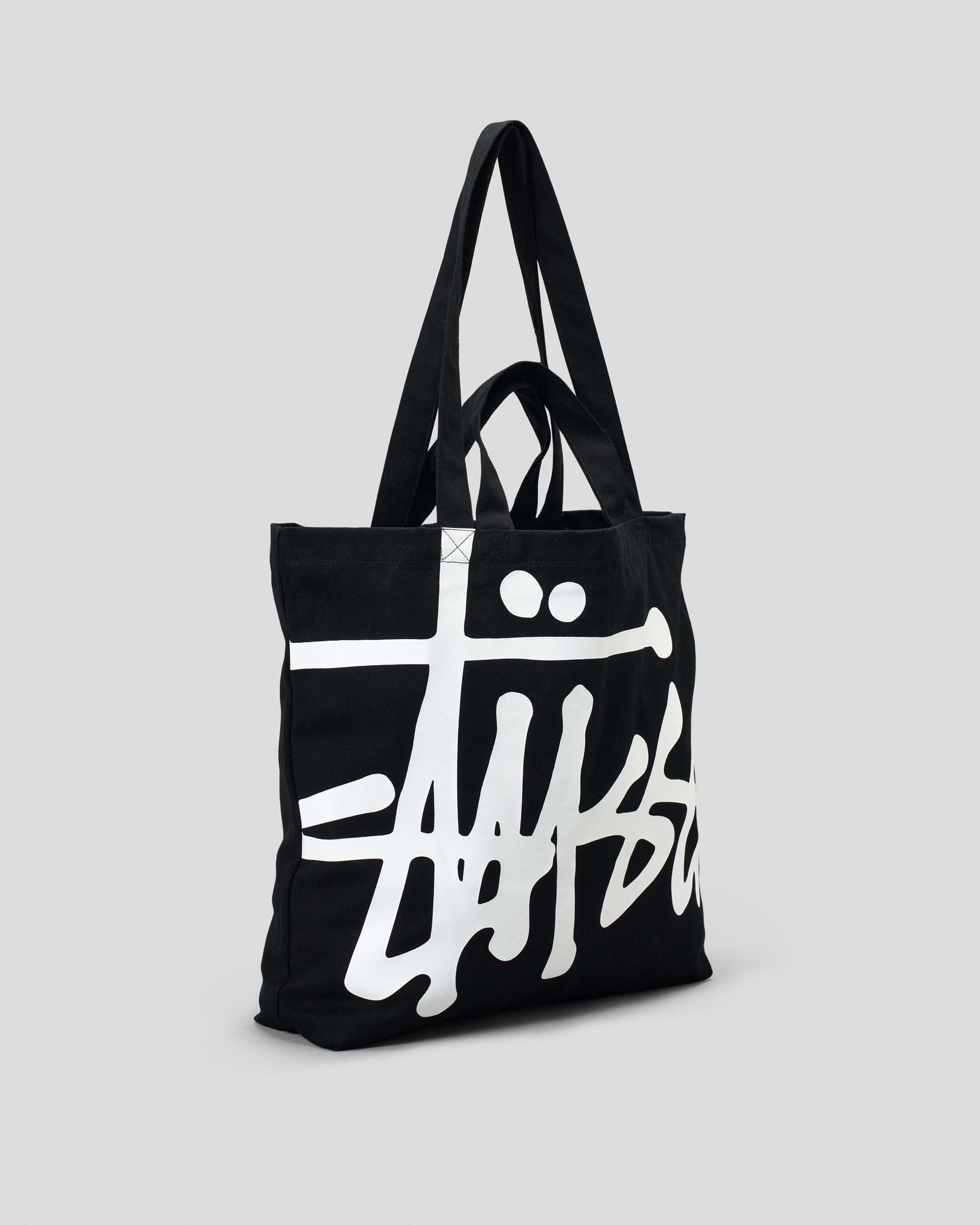 Stussy Graffiti Tote Bag In Black - Fast Shipping & Easy Returns - City ...