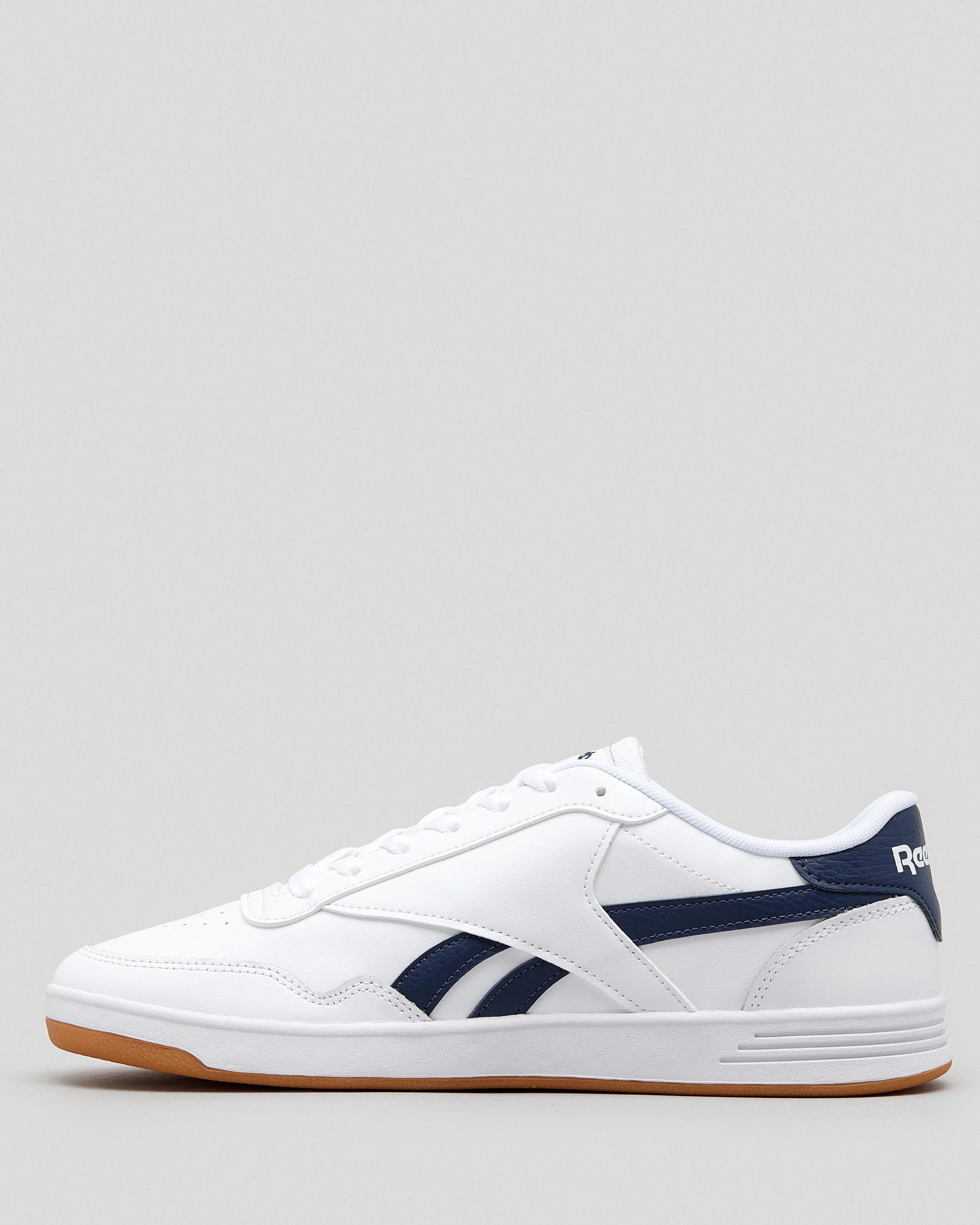 Reebok Rtp Shoes Shop Reebok Royal Tech T Shoes In White/collegiate Navy/gum - Fast ...