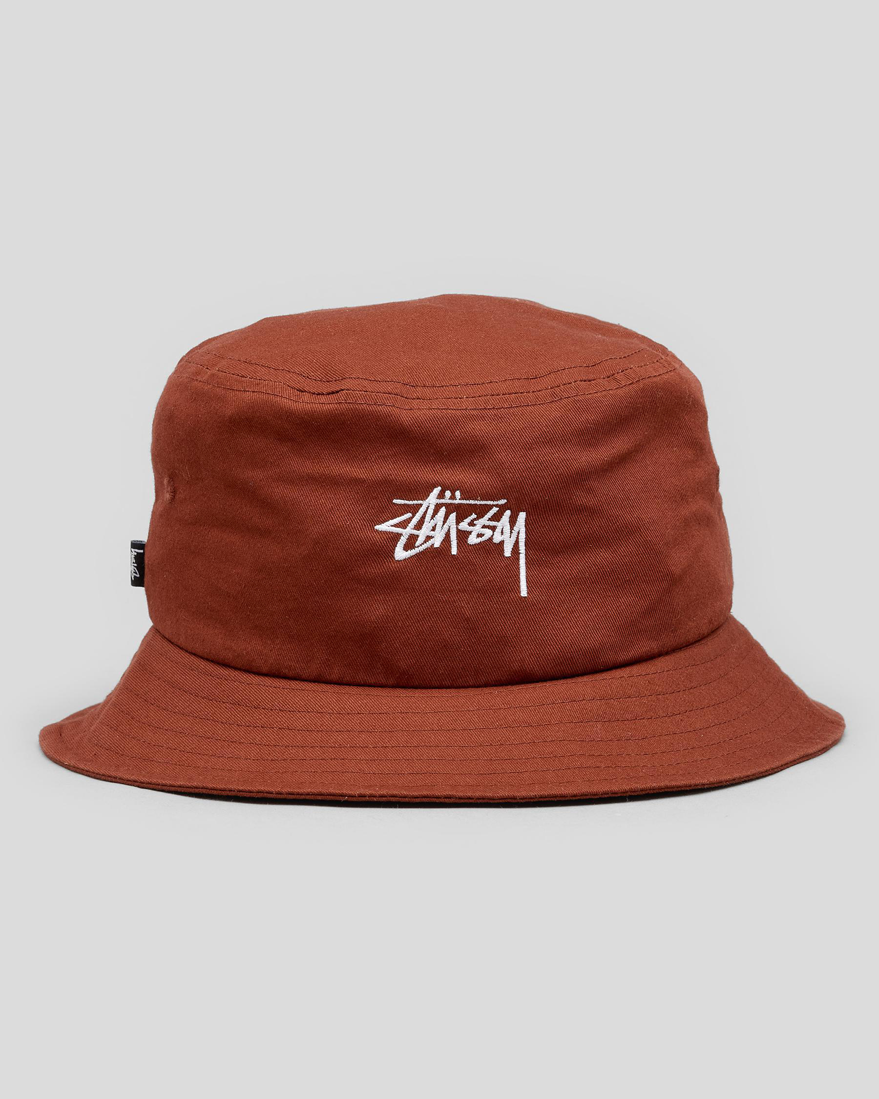 Stussy Stock Bucket Hat In Mocca | City 
