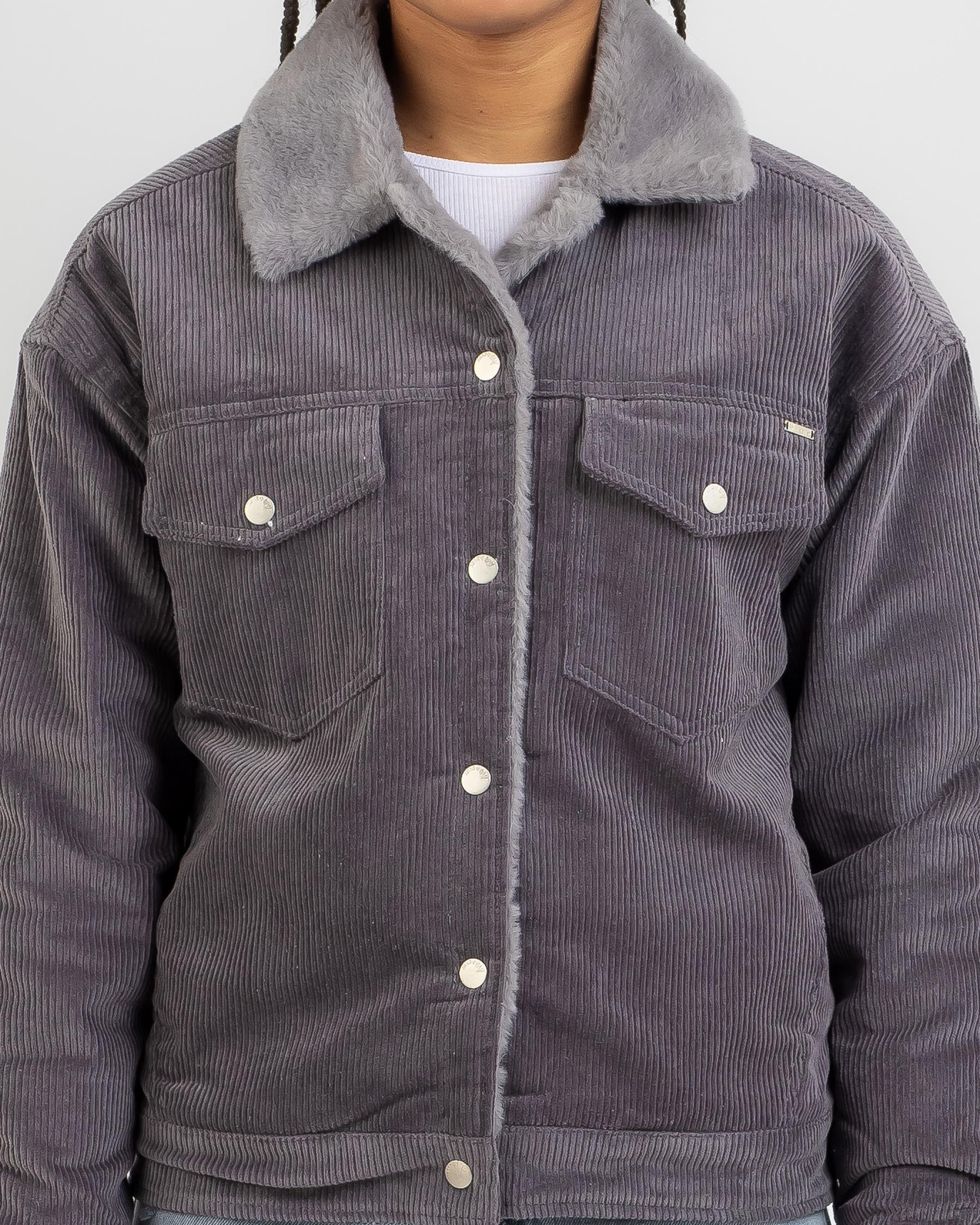 Ava And Ever Bear Jacket In Grey/grey FREE* Shipping & Easy Returns