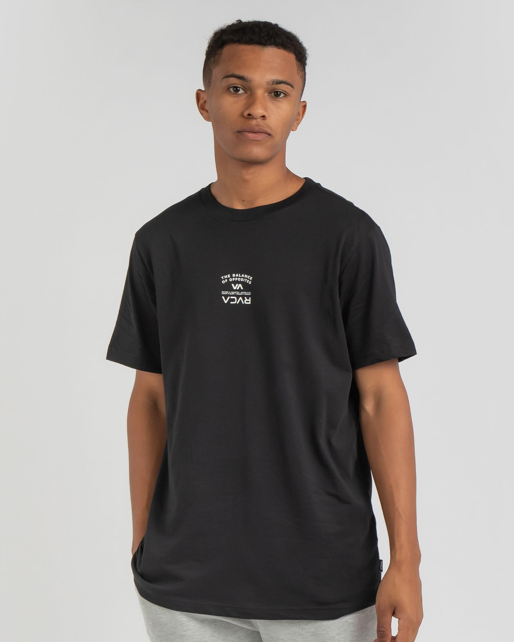RVCA Bend It Like RVCA T-Shirt In Black 