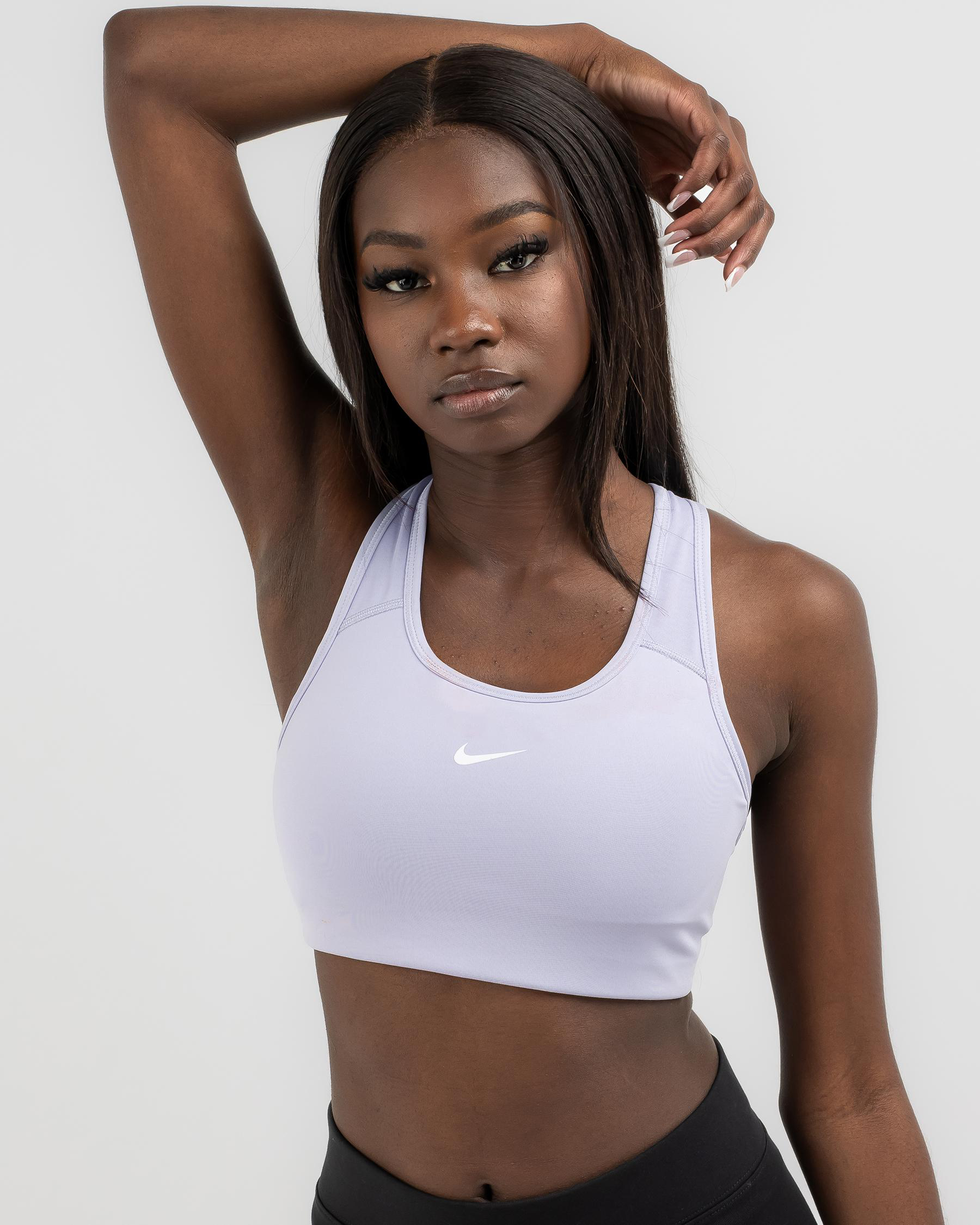 Nike Swoosh Sports Bra In Oxygen Purple/ White - FREE* Shipping